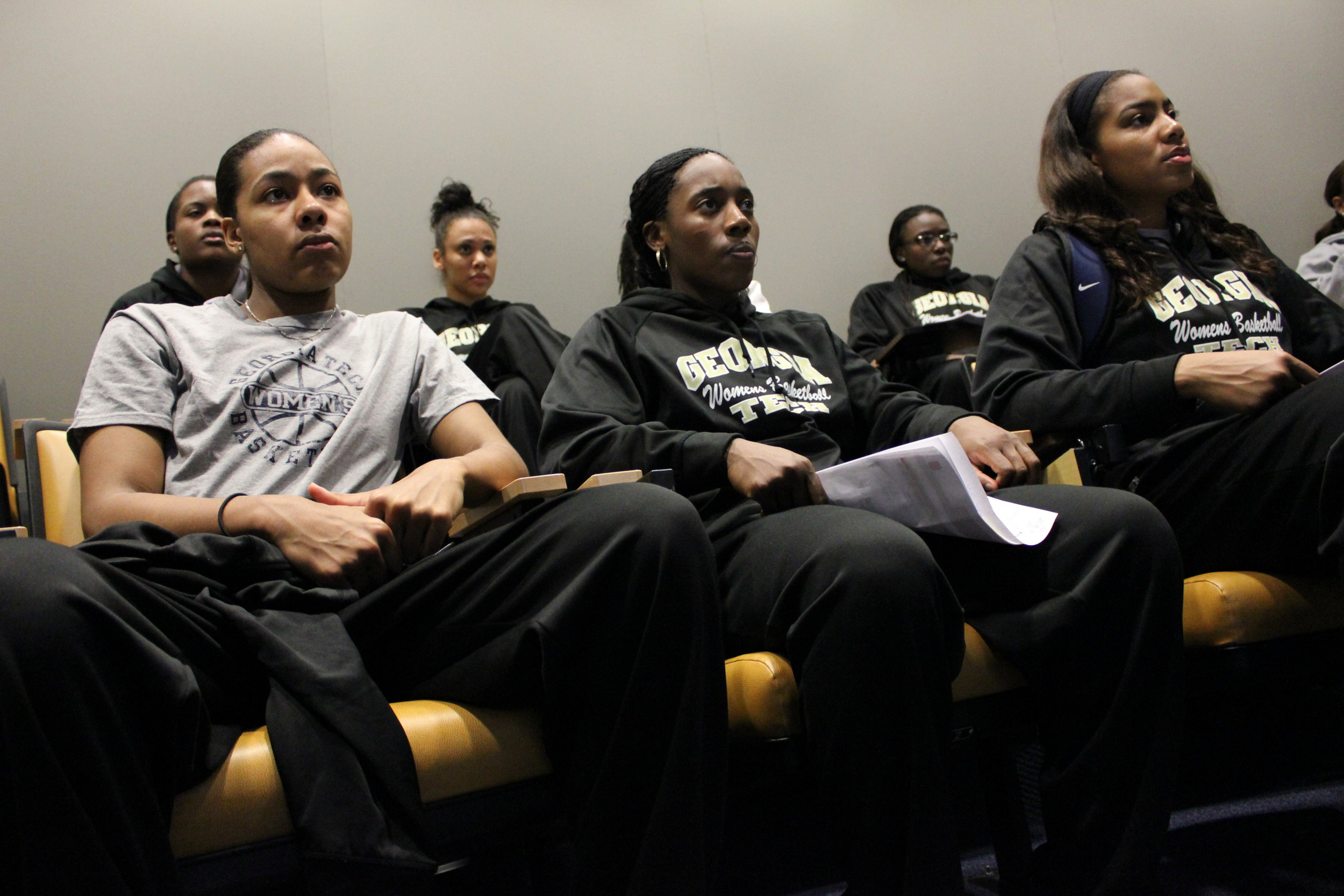 Charles Barkley visited the Georgia Tech Women's Basketball team Thursday, Feb 2, 2012