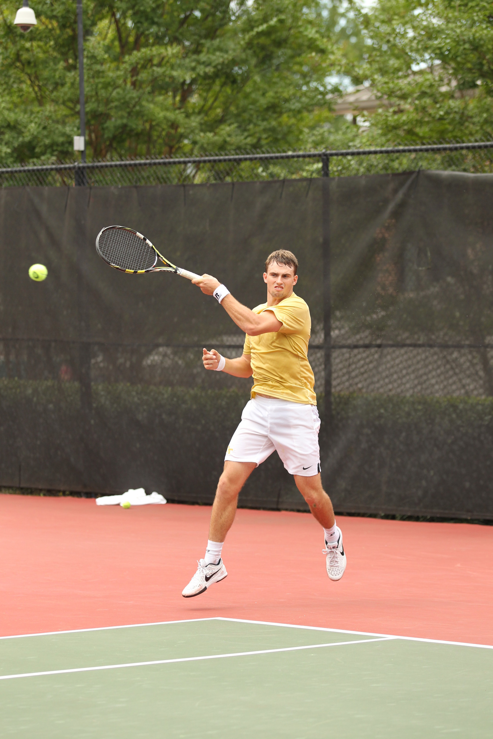 Cole Fiegel at the 2015 Southern Intercollegiate Championships in Athens, Ga.