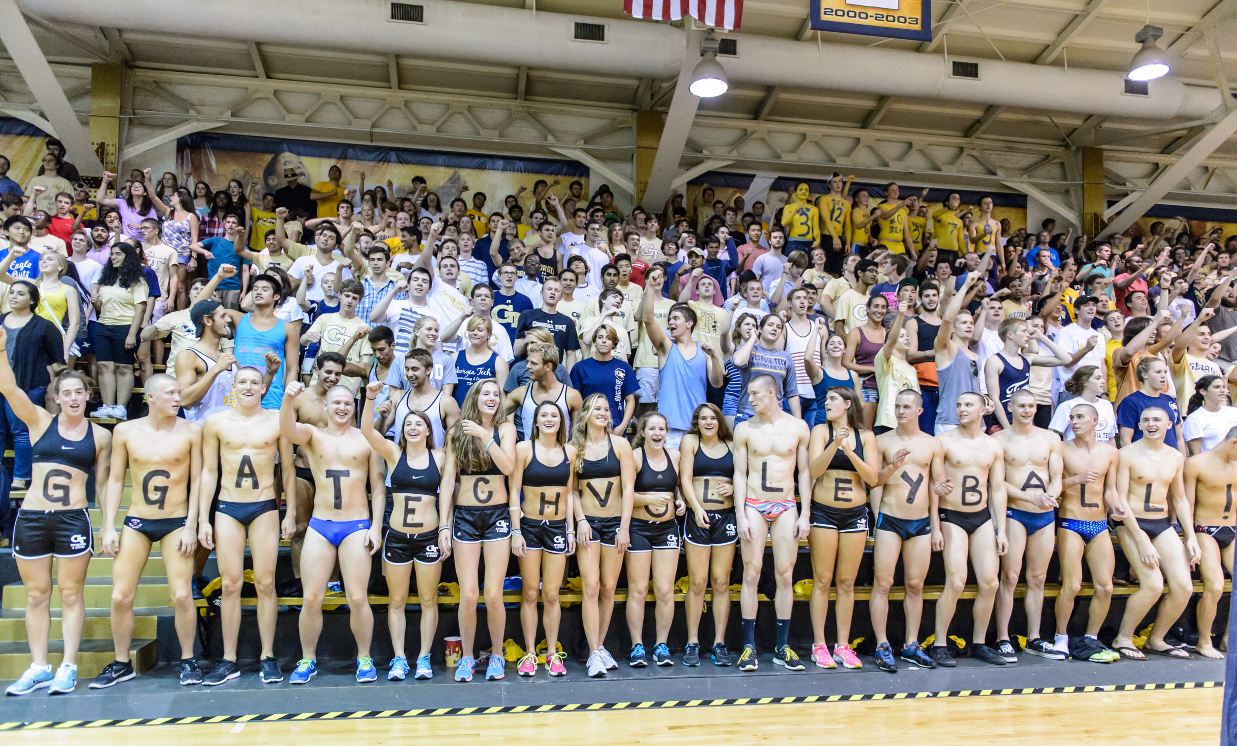 GT Volleyball fans packed O'Keefe to cheer on the team.