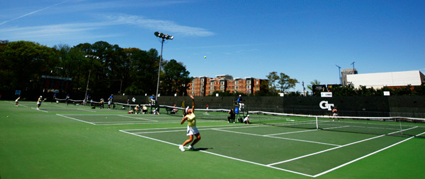 It was a beautiful day for tennis
