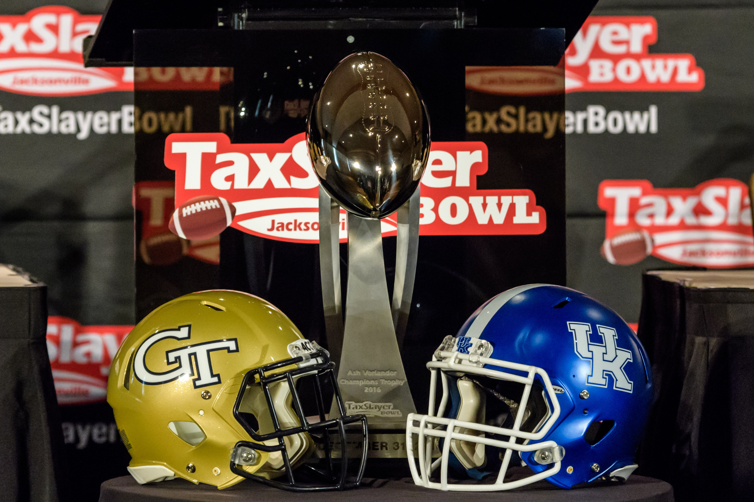 The TaxSlayer Bowl Trophy