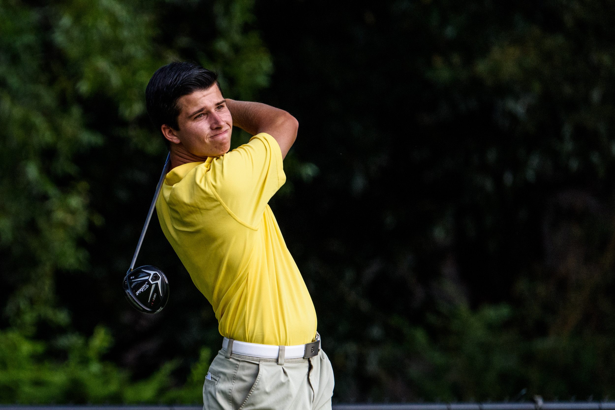 Tyler Joiner during Georgia Tech golf team qualifying at East Lake Golf Club, August 27, 2015