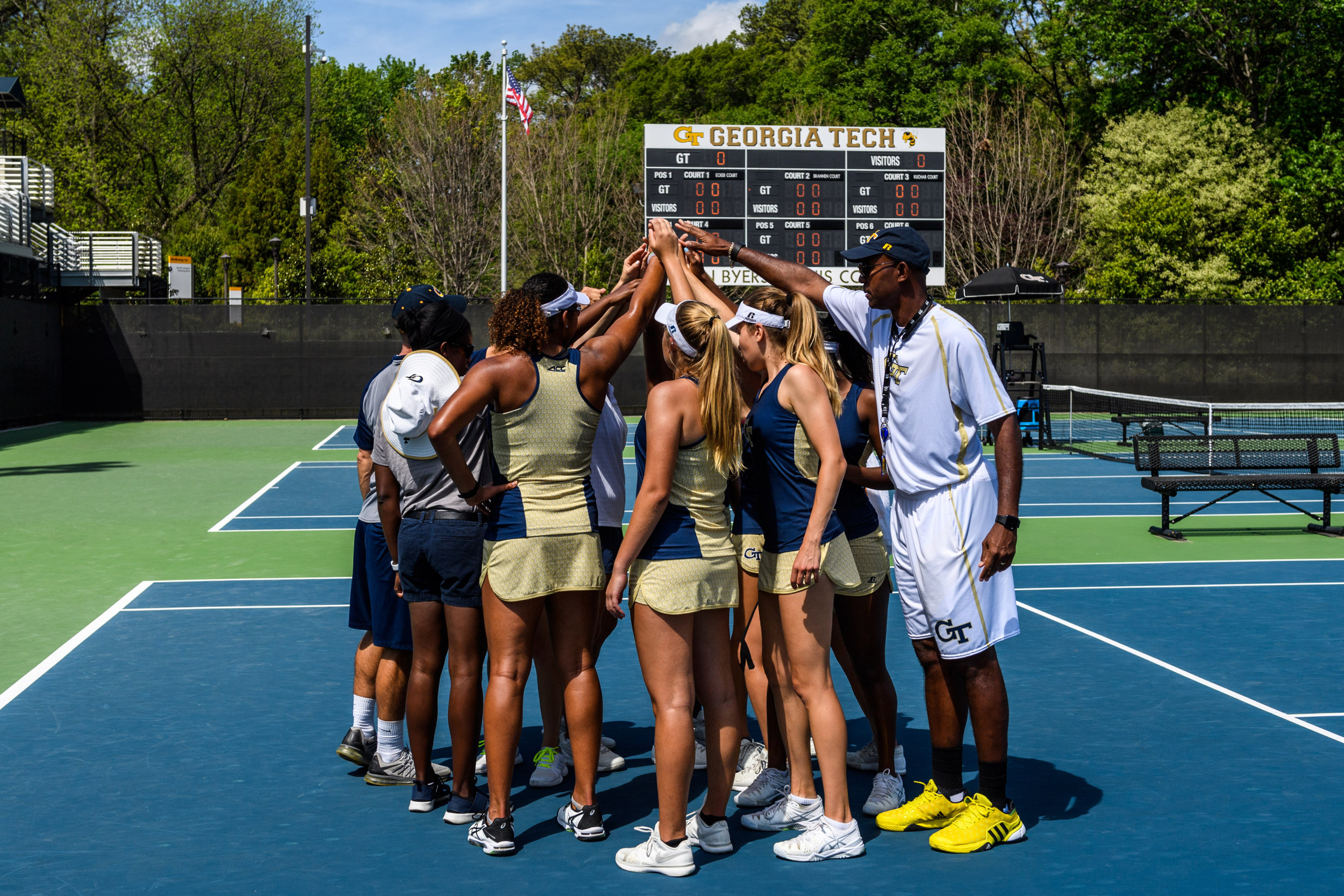 Team huddle