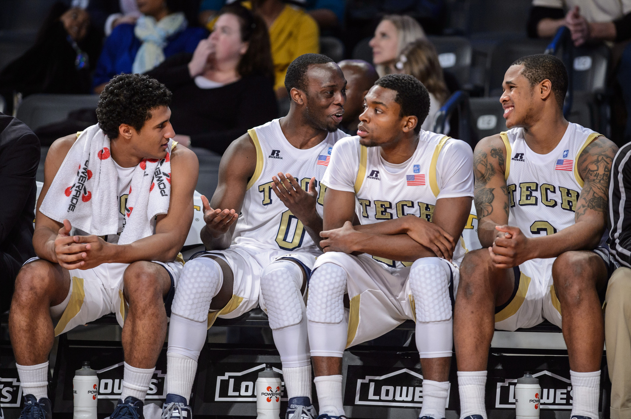 Chris Bolden (11), Marcus Georges-Hunt (3), Brandon Reed (23), Mfon Udofia (0)