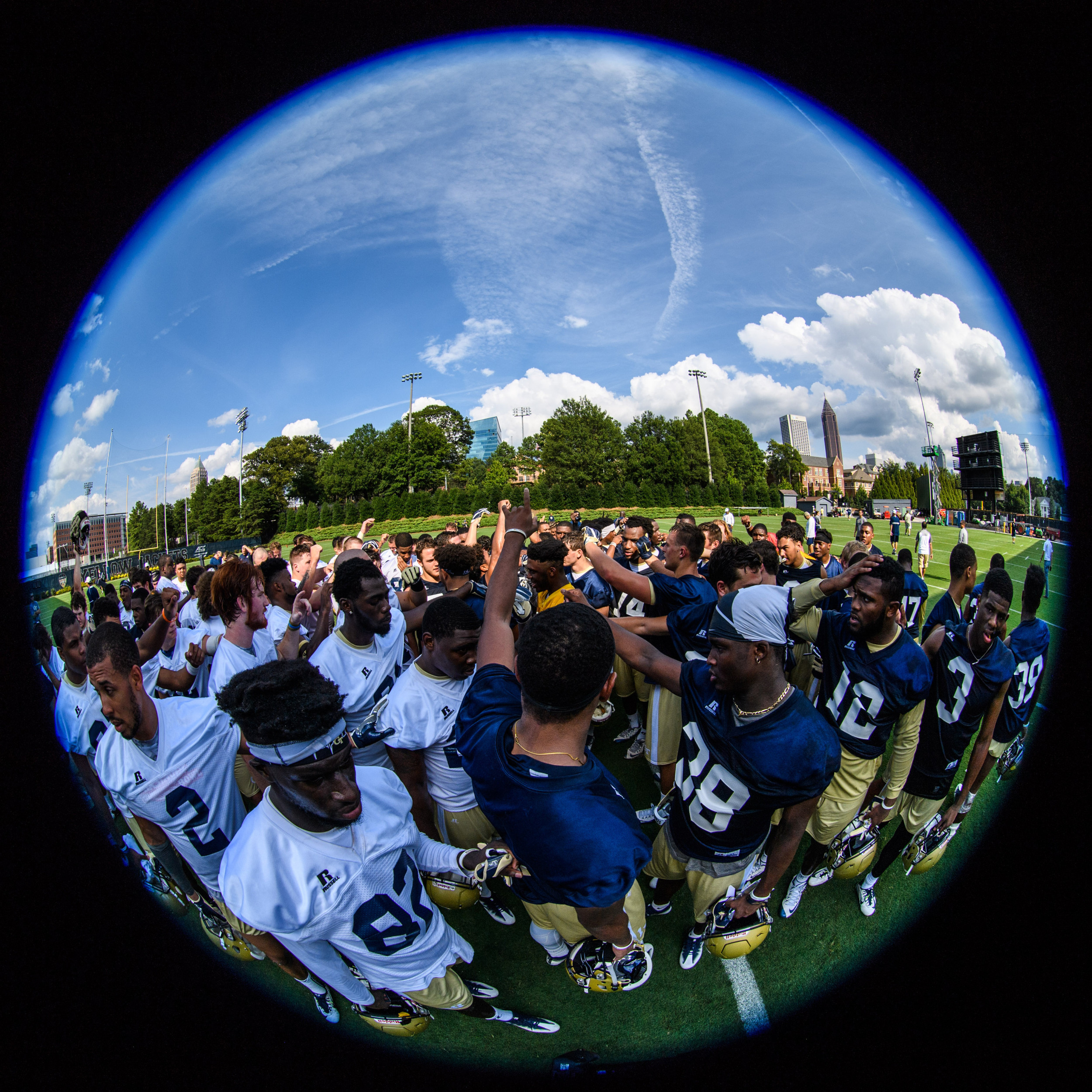 Team huddle
