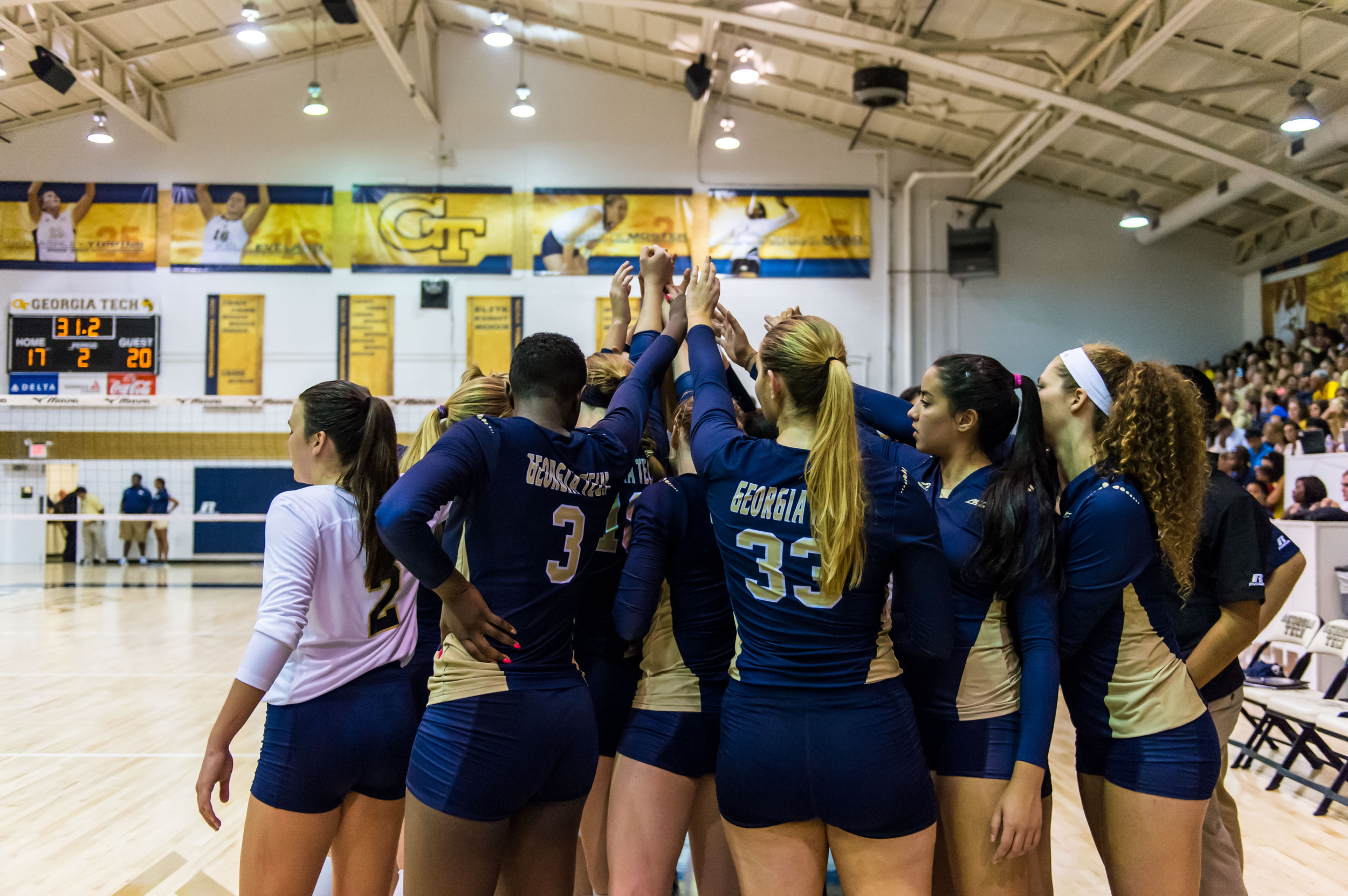 Team huddle