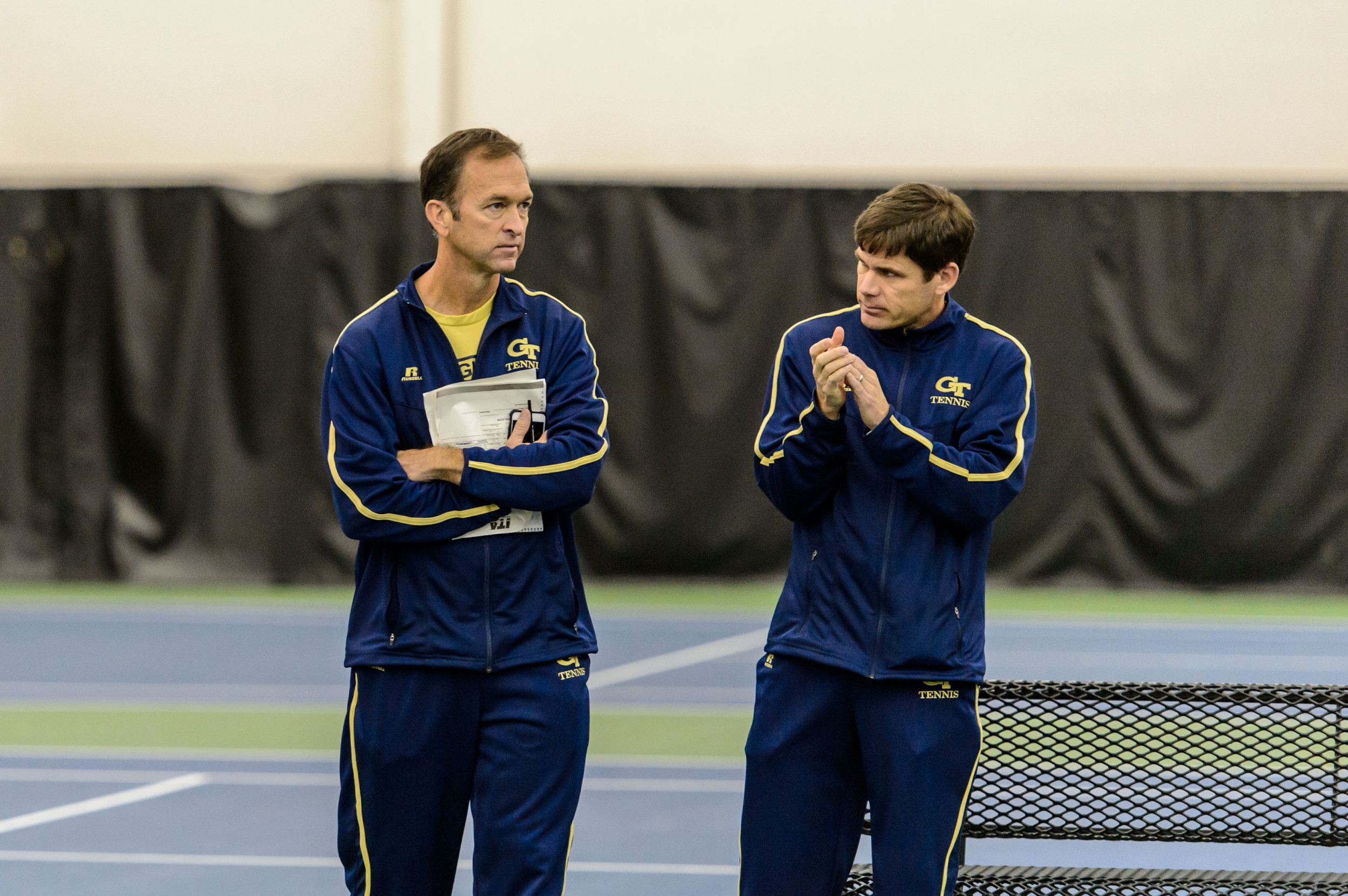Volunteer Assistant Coach Brad Horton, Head Coach Kenny Thorne
