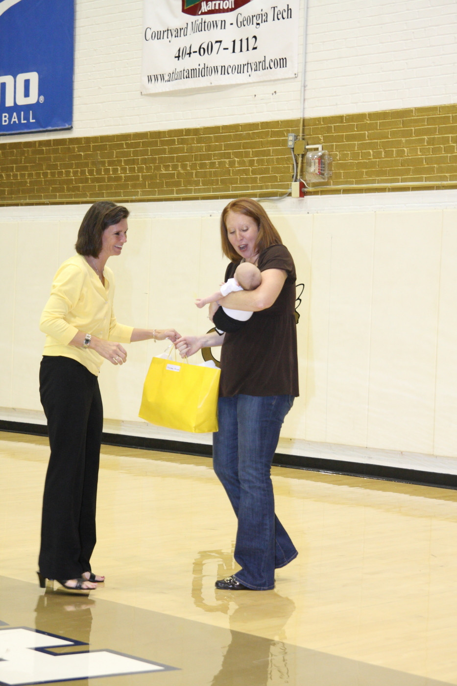 Over two dozen alumnae of Georgia Tech Volleyball were honored between the second and third sets.