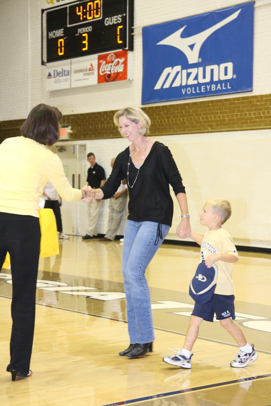 Over two dozen alumnae of Georgia Tech Volleyball were honored between the second and third sets.