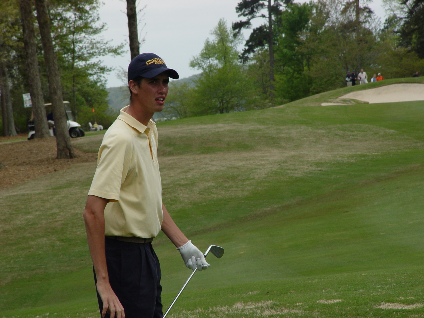 Chesson Hadley waits to his a fairway shot during the final round of the ACC Golf Championship - April 19, 2009