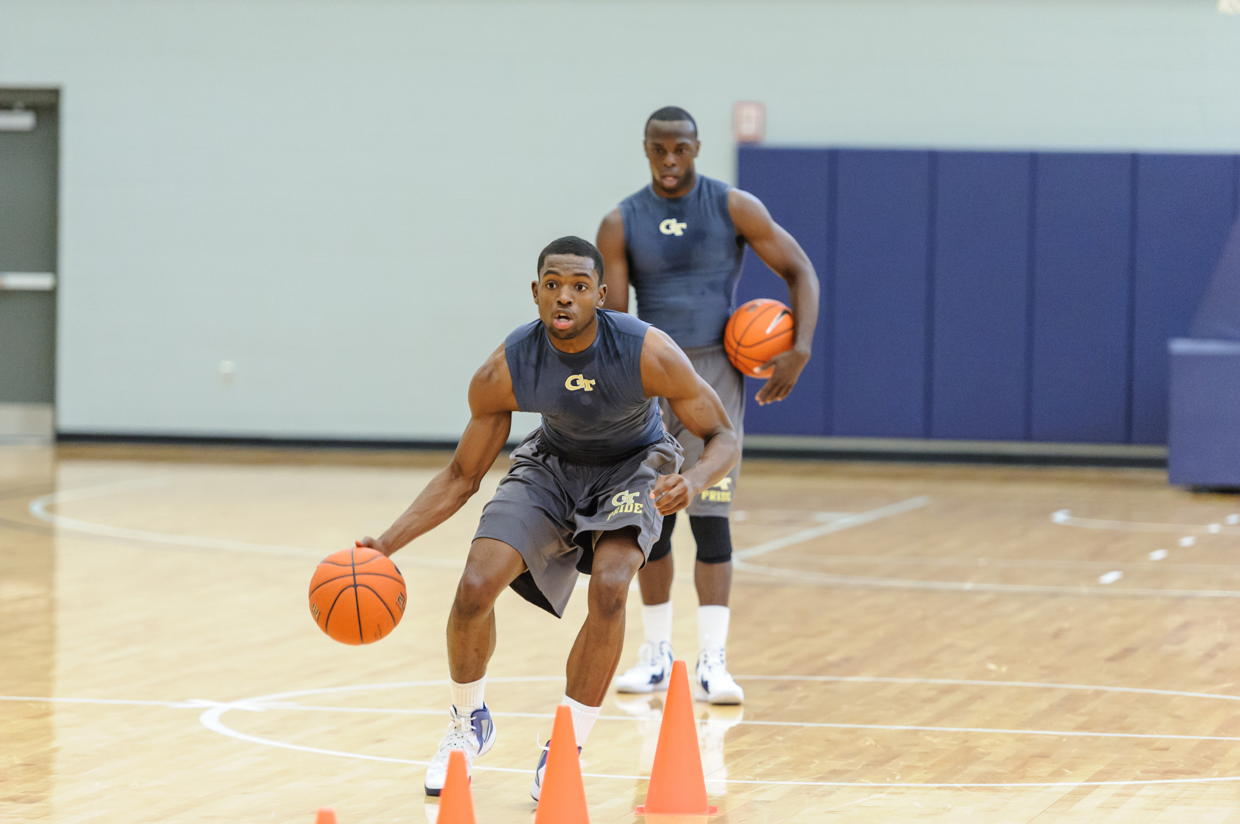 Georgia Tech spring individual instruction and strength training.