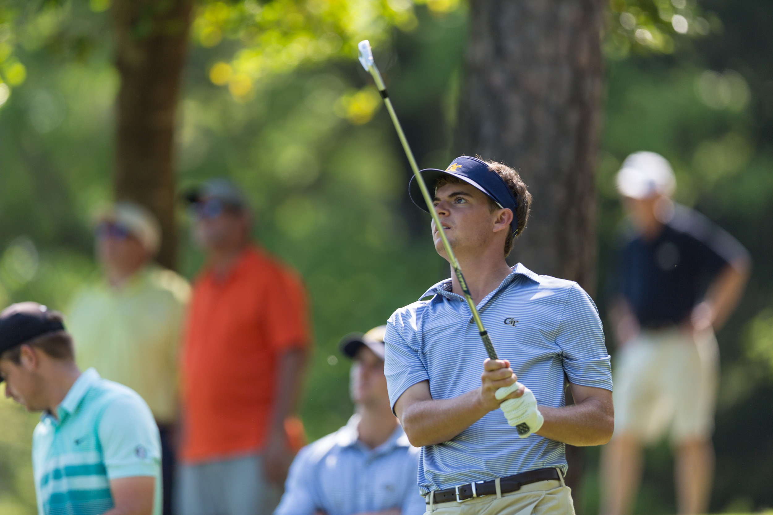 Tyler Strafaci during the first round of the ACC Men's Golf Championship, Musgrove Mill Golf Club, Clinton, S.C., April 21, 2017