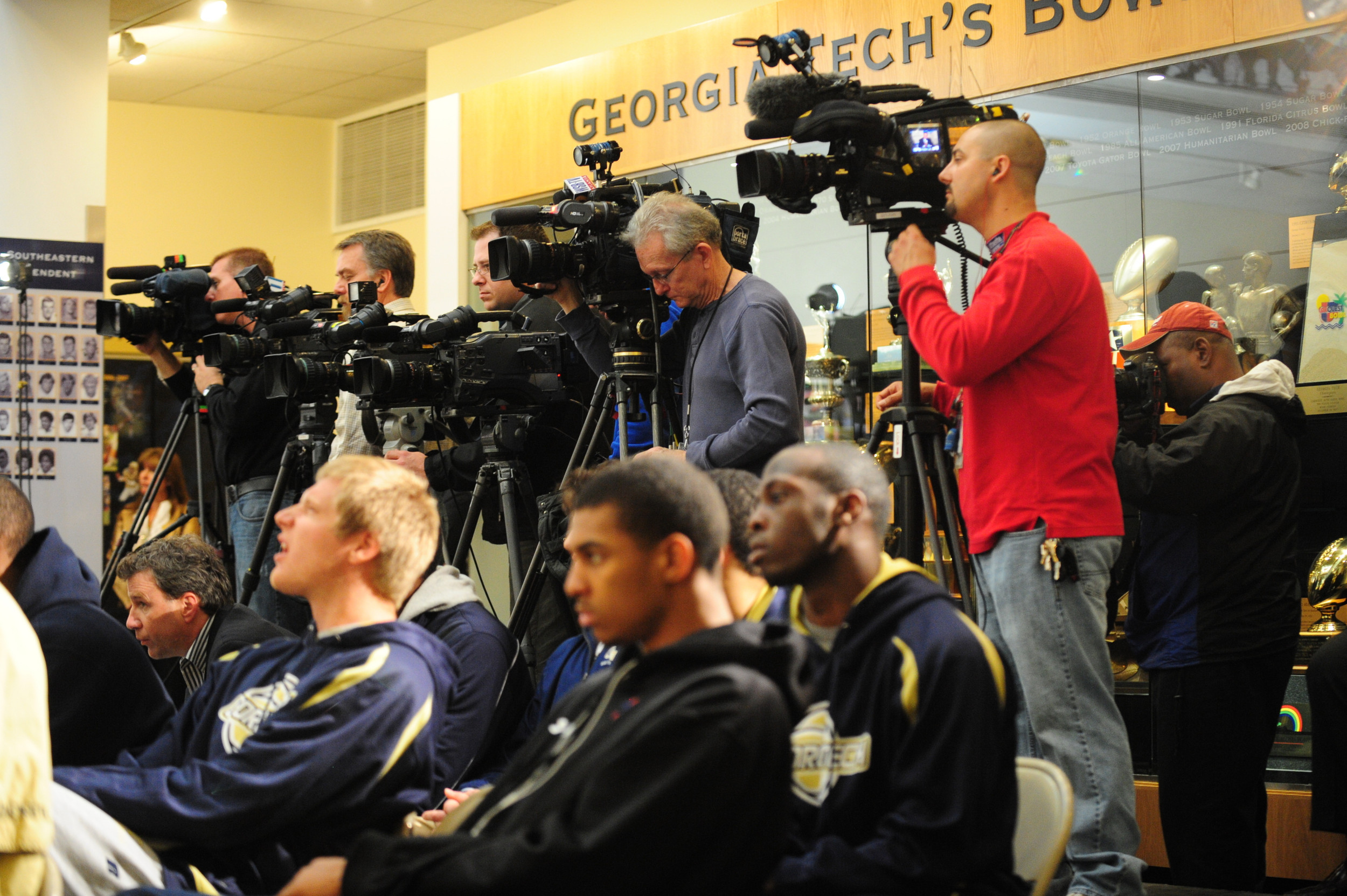 Georgia Tech Head Basketball Coach Brian Gregory is introduced to the media Monday afternoon.Photo by LensEffects