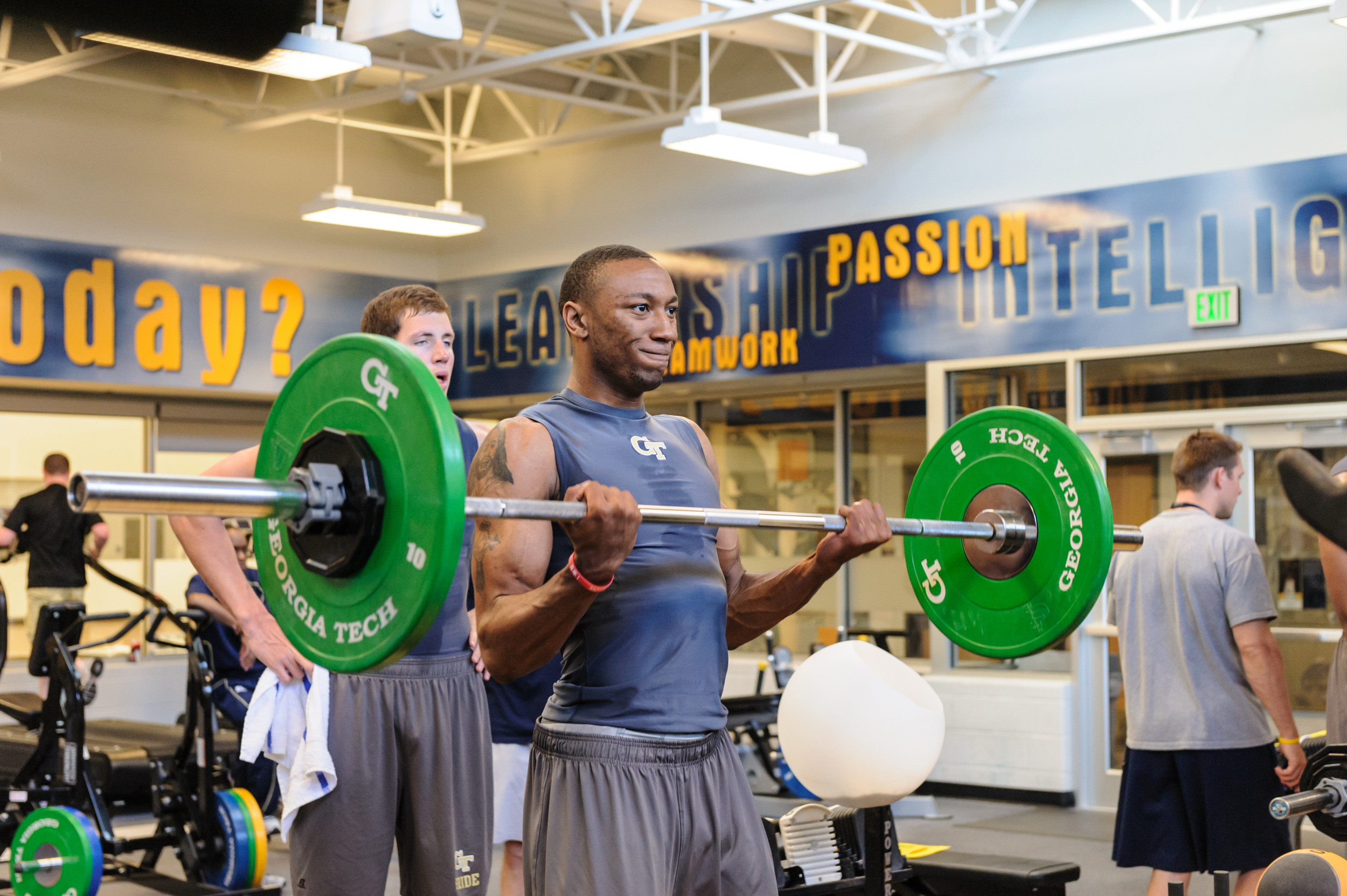 Georgia Tech spring individual instruction and strength training.