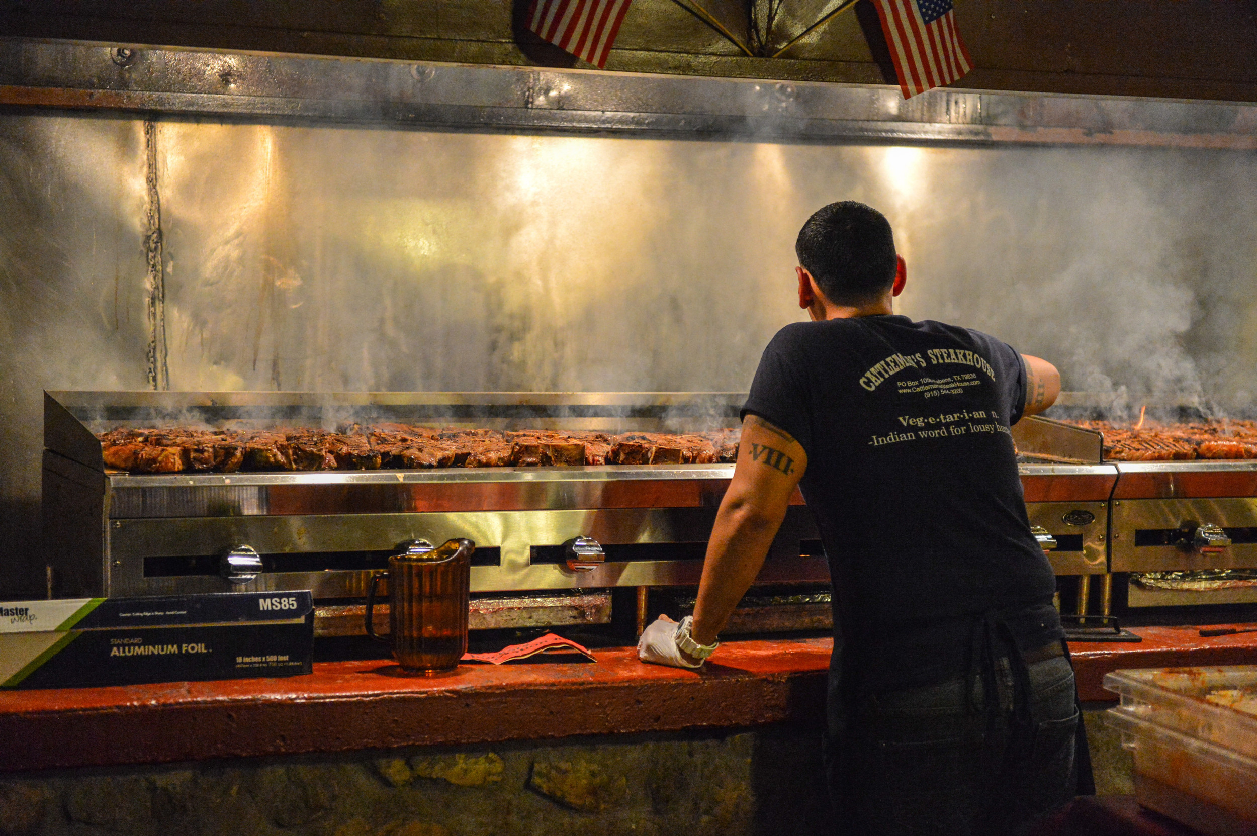 The players enjoyed a delicious steak dinner from Cattleman's Steakhouse in El Paso as part of bowl activities for the 2012 Hyundai Sun Bowl.