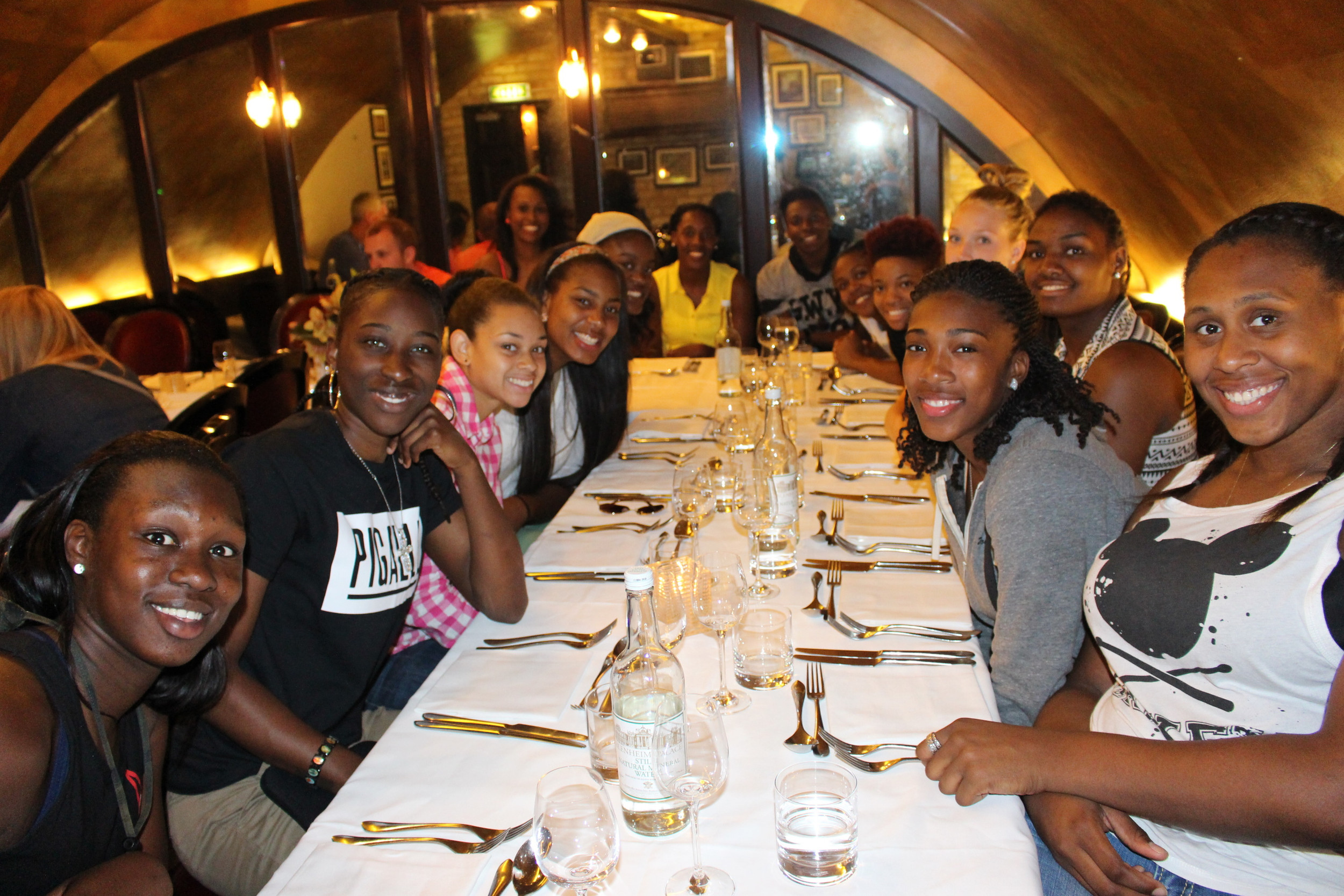 Foreign tour team dinner in London