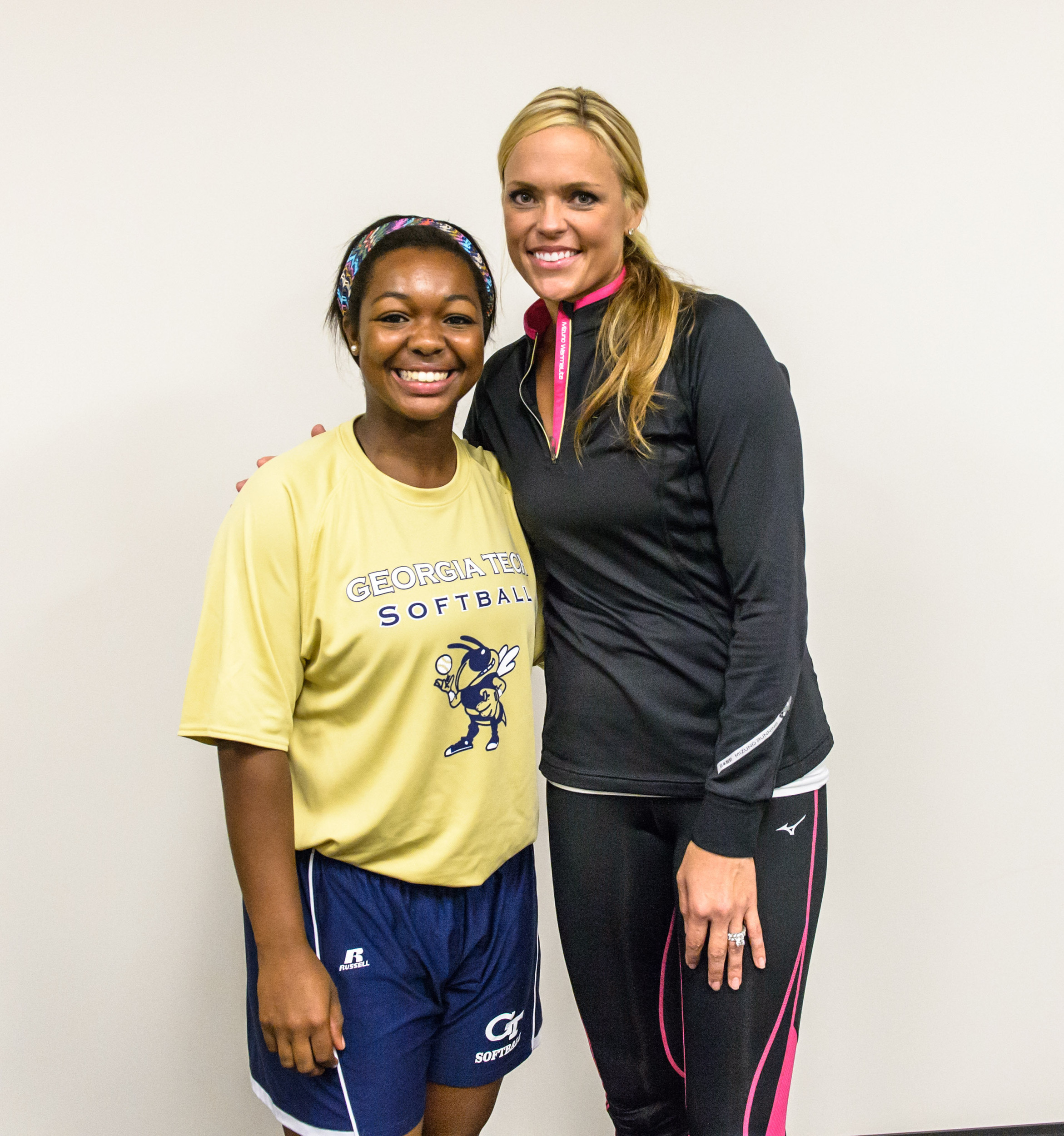 Jennie Finch talks with Georgia Tech Softball