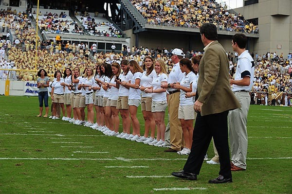 GT Softball ring ceremony
