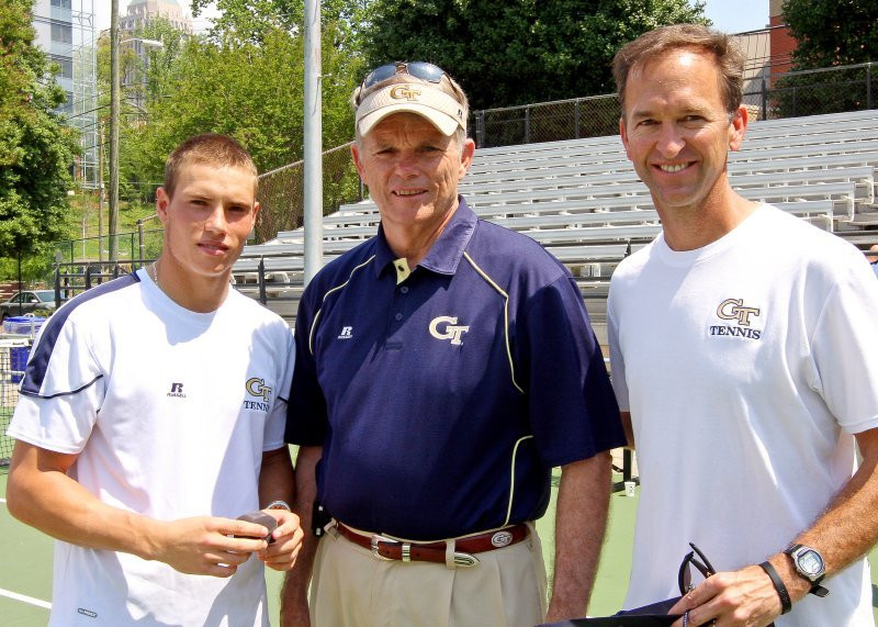 Dean O'Brien, Paul Griffin and Kenny Thorne at Senior Day - April 10, 2011