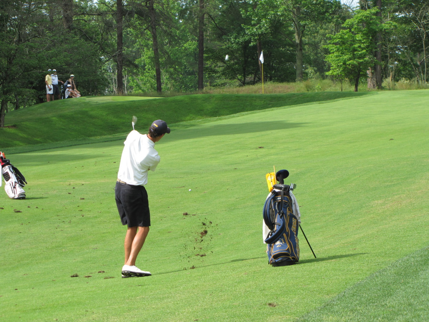 Chesson Hadley hits his approach to the 17th hole during Round 1 of the 2010 NCAA Golf Championship, June 1, 2010.