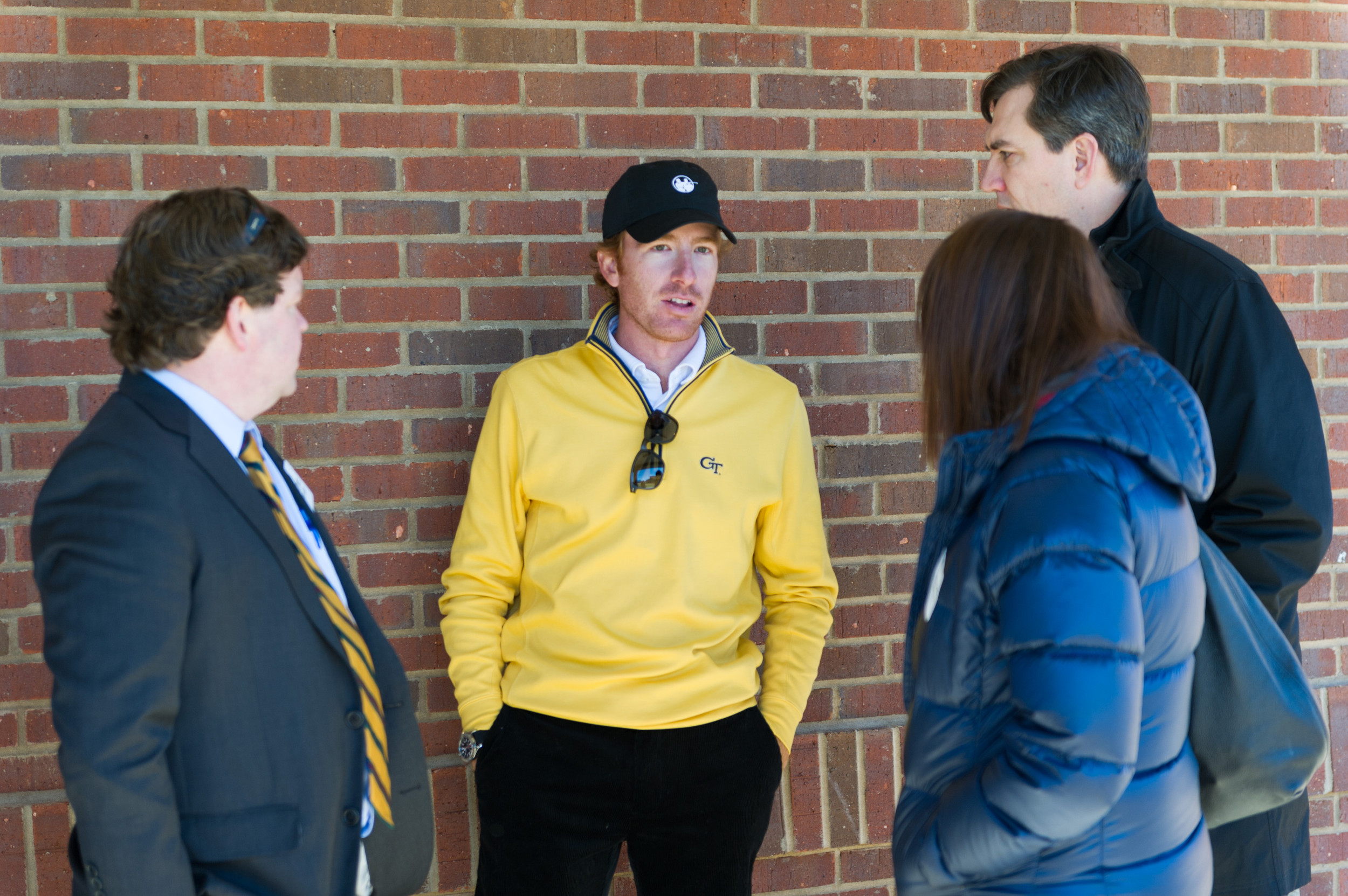 All-American Roberto Castro at the Noonan Golf Facility dedication