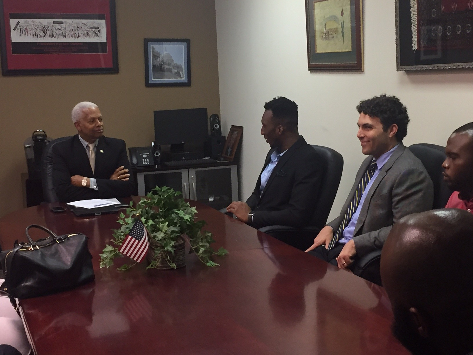 Josh Okogie visit to U.S. Rep. Hank Johnson, Decatur, Ga., August 15, 2017