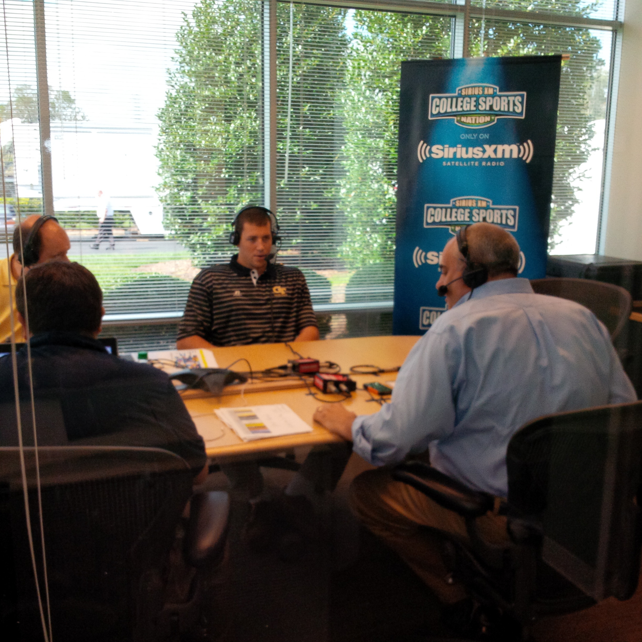 Daniel Miller on the air with Mark Packer on SiriusXM Radio