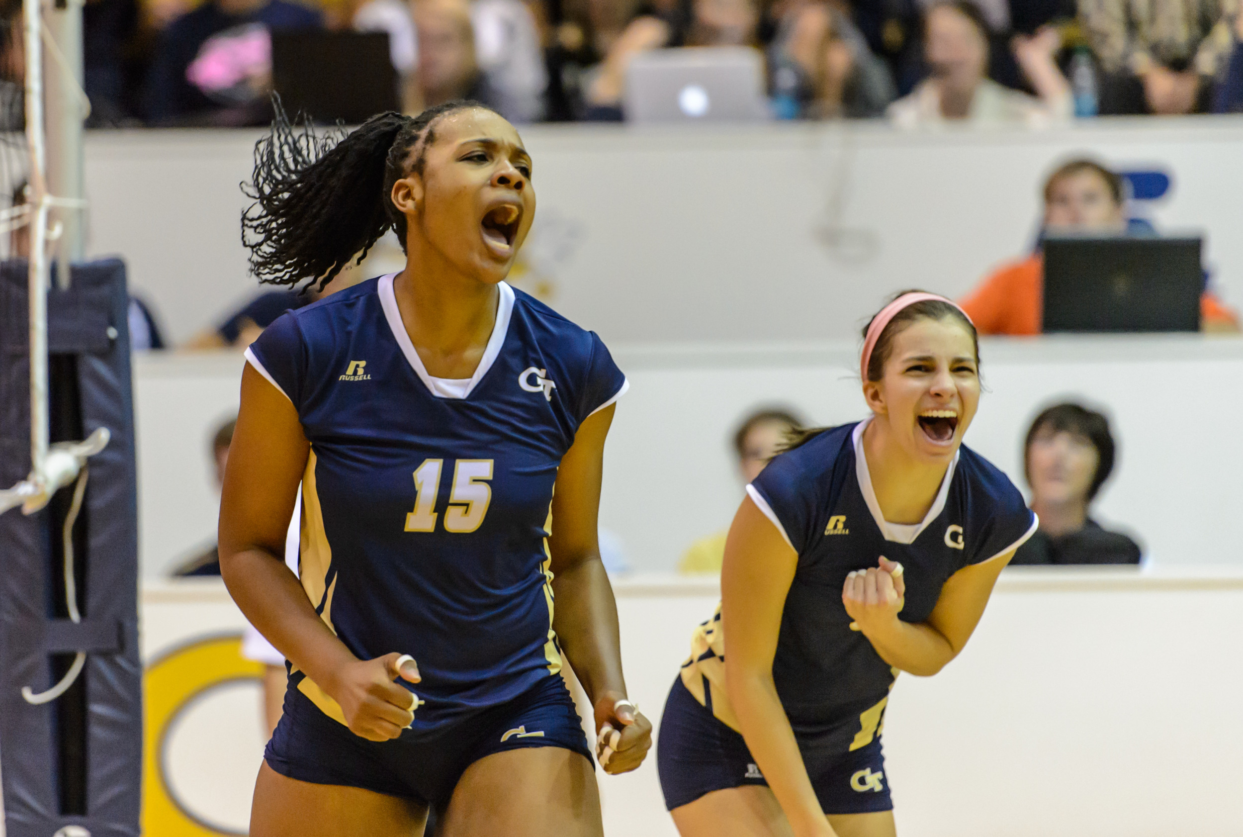 Chanell Clark-Bibbs (15), Kaleigh Colson (6)