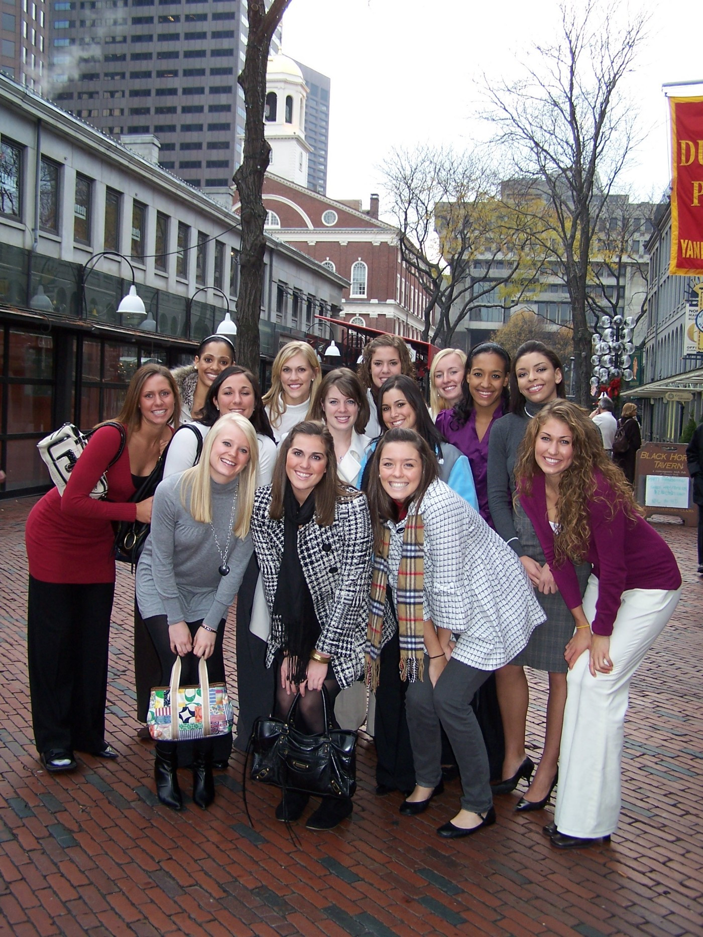 The team outside of Faneuil Hall