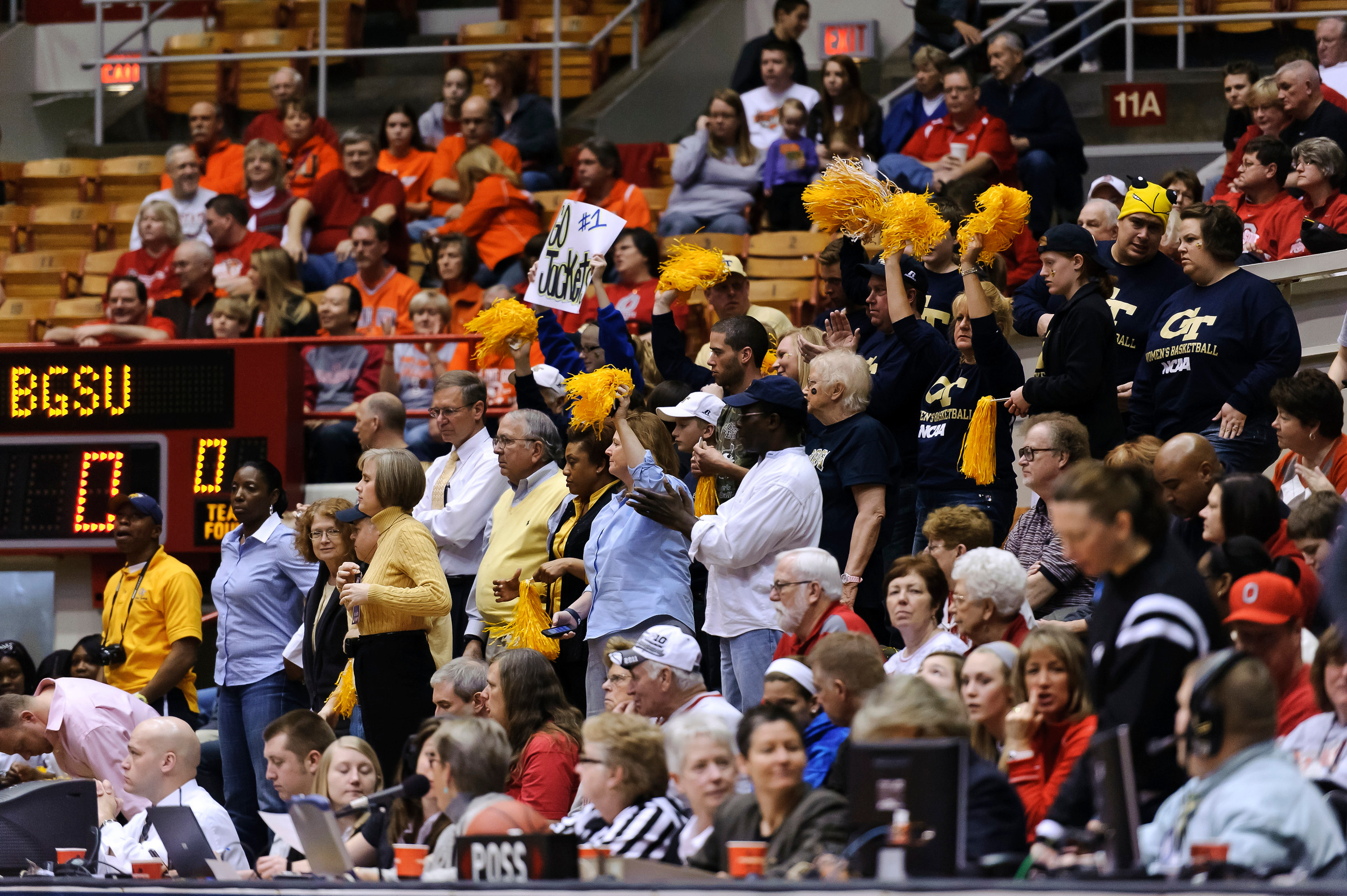 Georgia Tech Fans - Women's NCAA First RoundGeorgia Tech (69) vs. Bowling Green State University (58)
