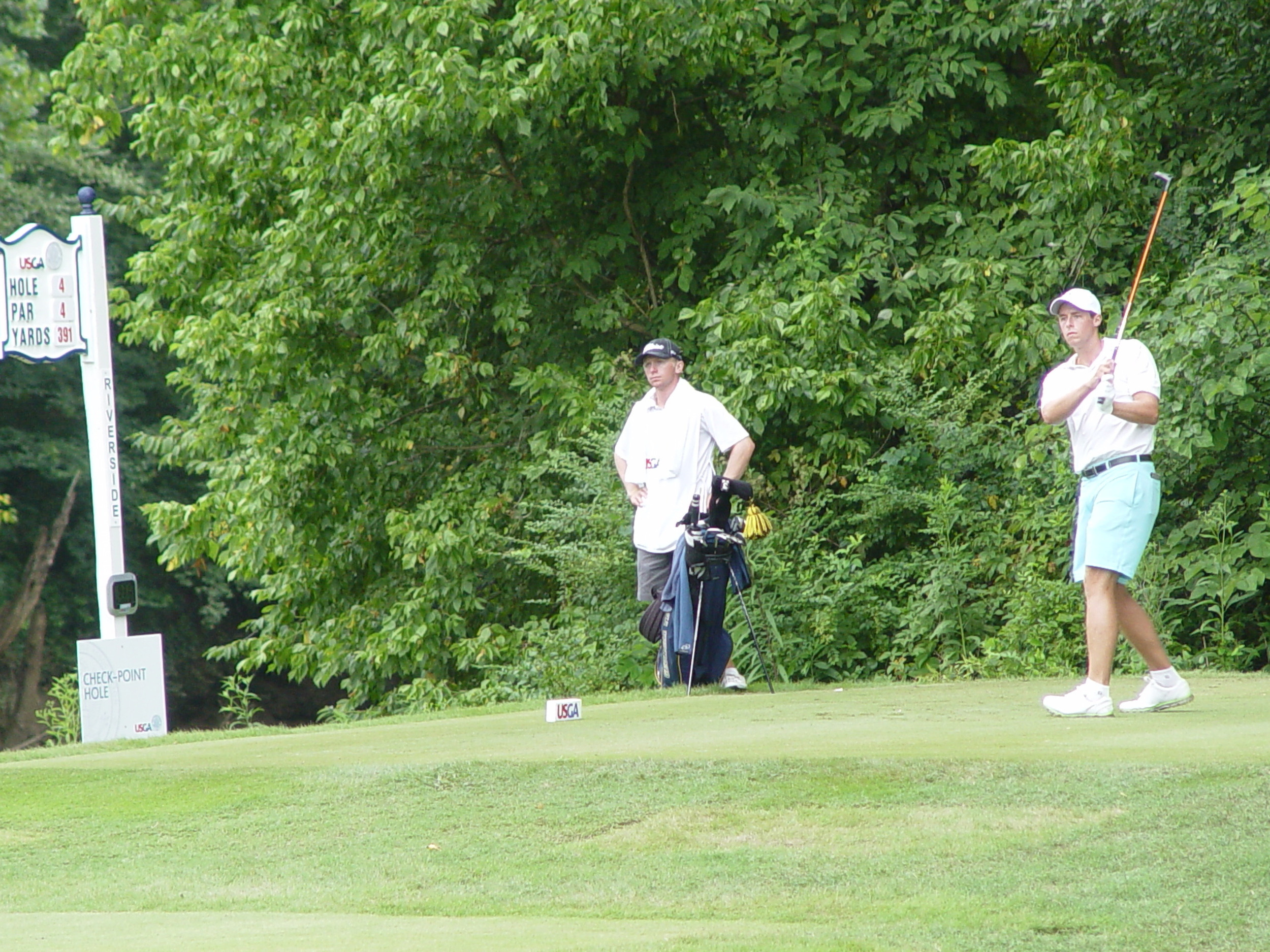 Bo Andrews during the first round of the U.S. Amateur, August 11, 2014