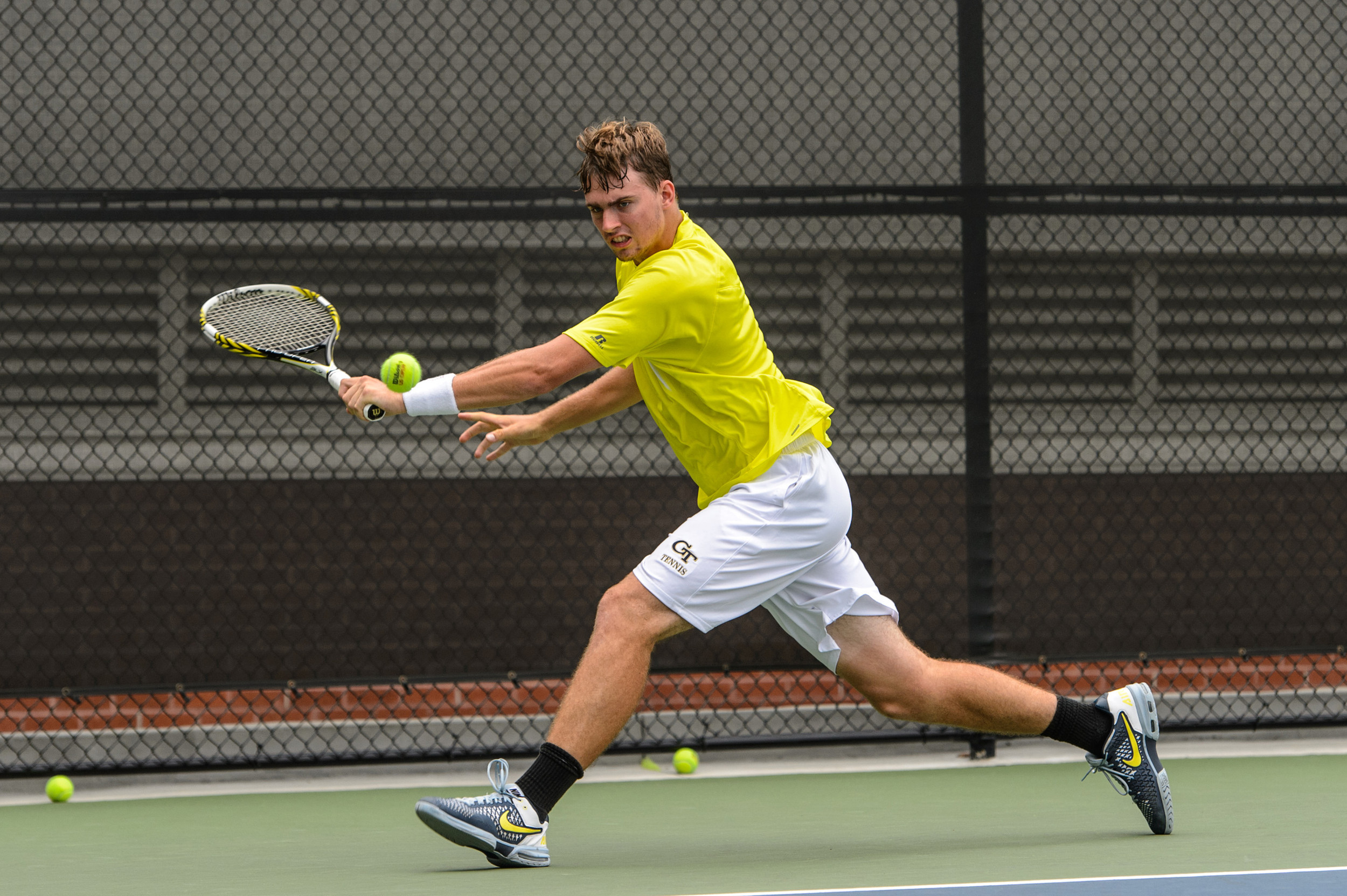 Cole Fiegel at team practice, August 2013