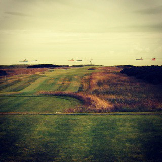 Royal Aberdeen for the Scottish Open. Ollie Schniederjans 2014 summer trip to England and Scotland.