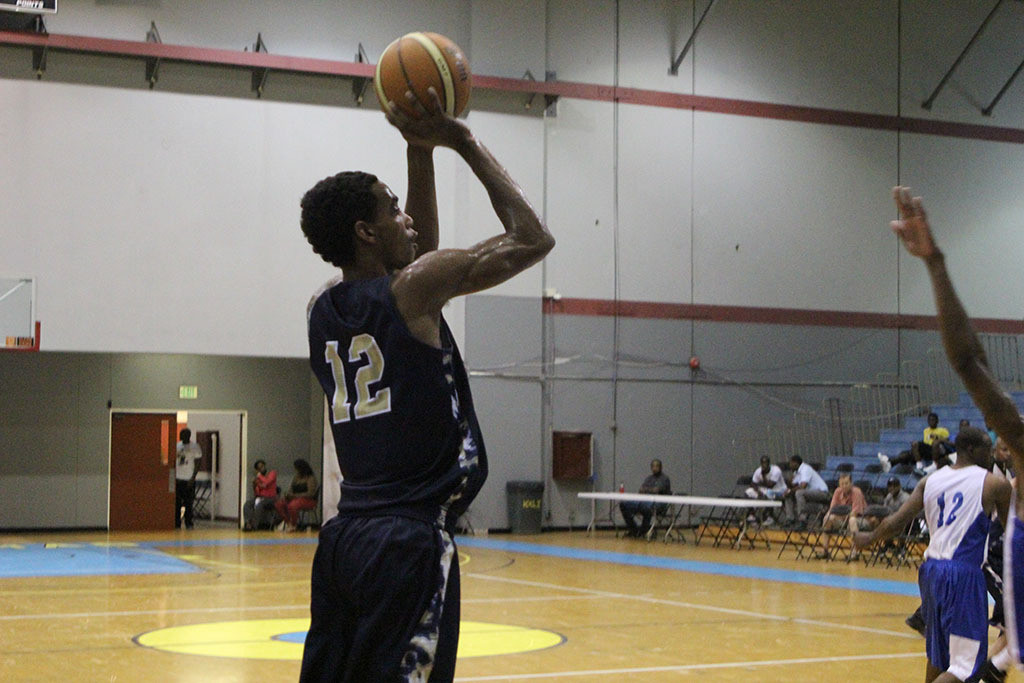 Quinton Stephens - Georgia Tech men's basketball game action during their 2015 Bahamas Tour.