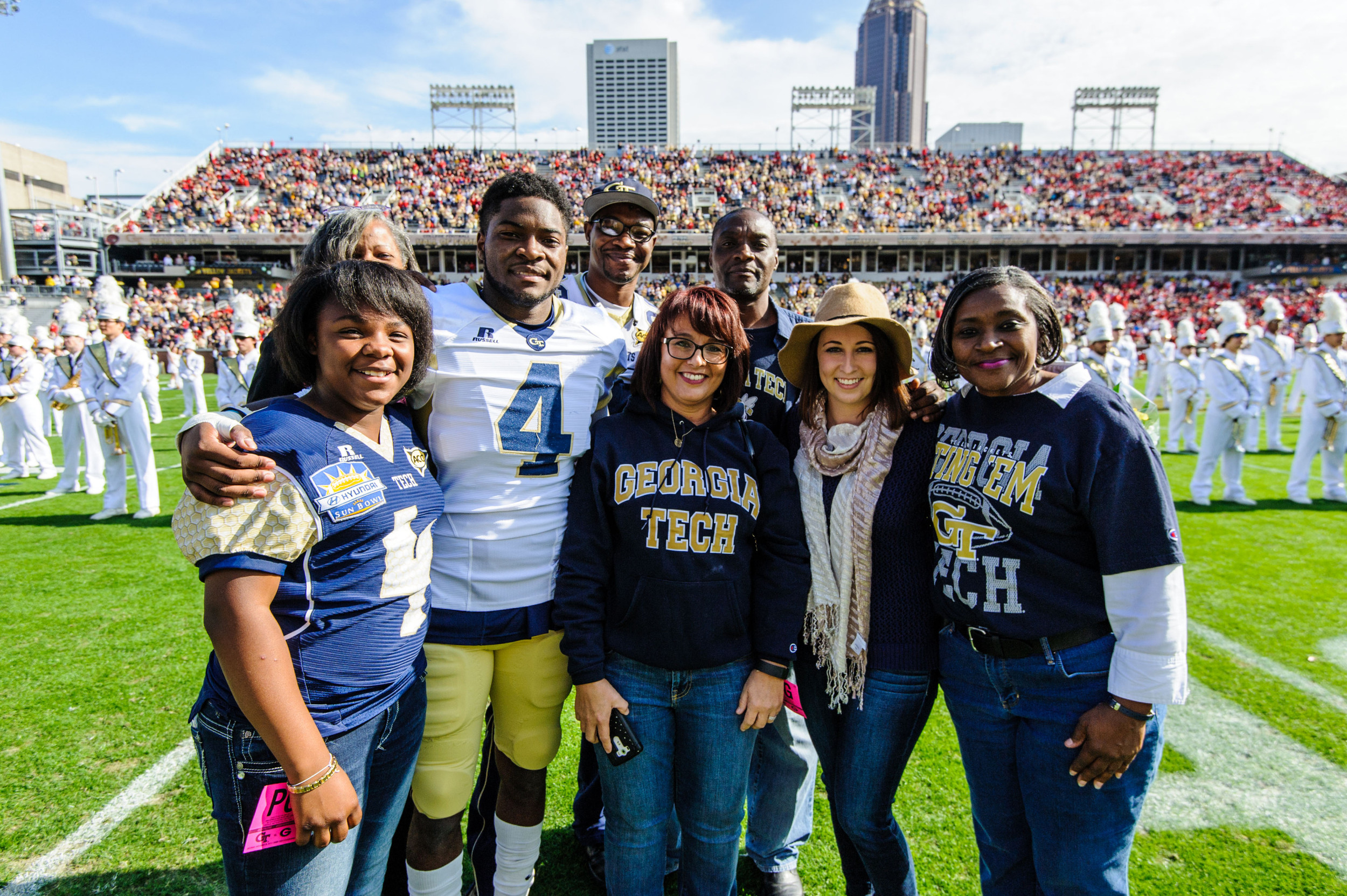 Jamal Golden (4) and family
