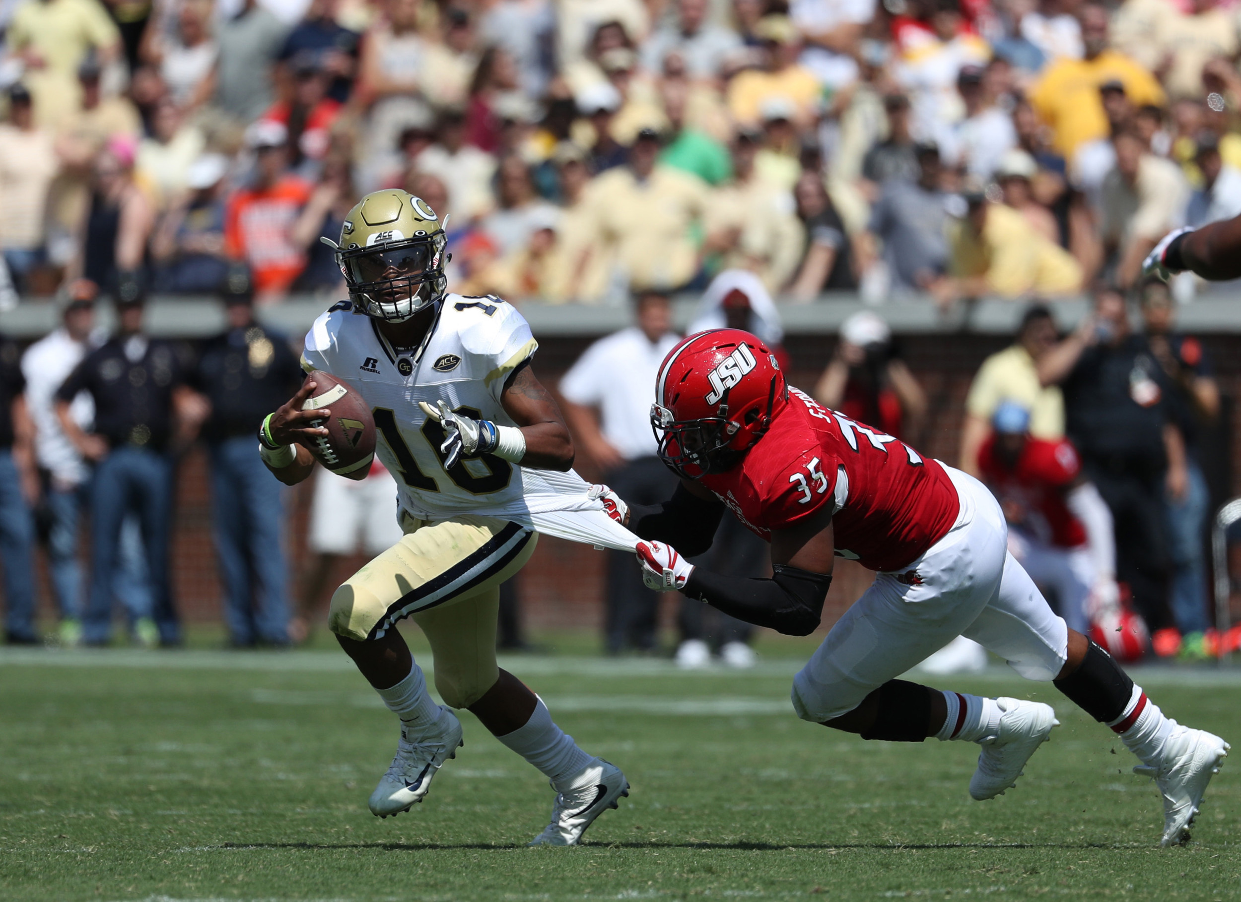 Georgia Tech Yellow Jackets vs. Jacksonville State Gamecocks at Bobby Dodd Stadium. : Jason Getz-USA TODAY Sports