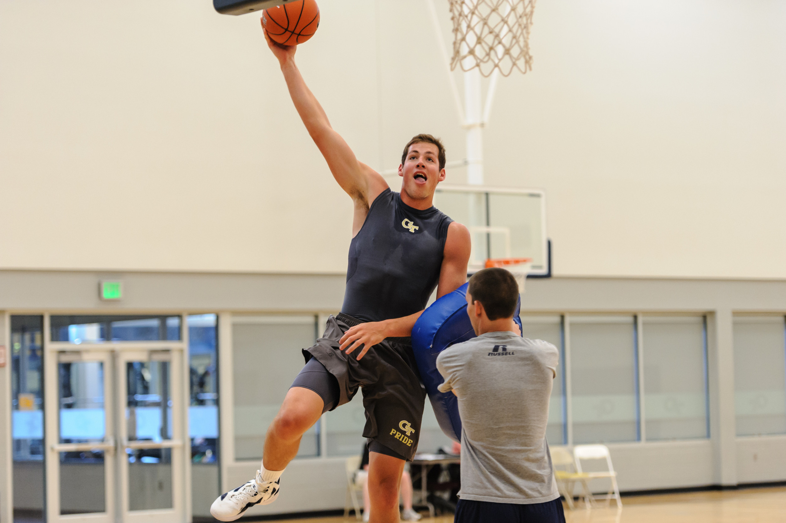 Georgia Tech spring individual instruction and strength training.
