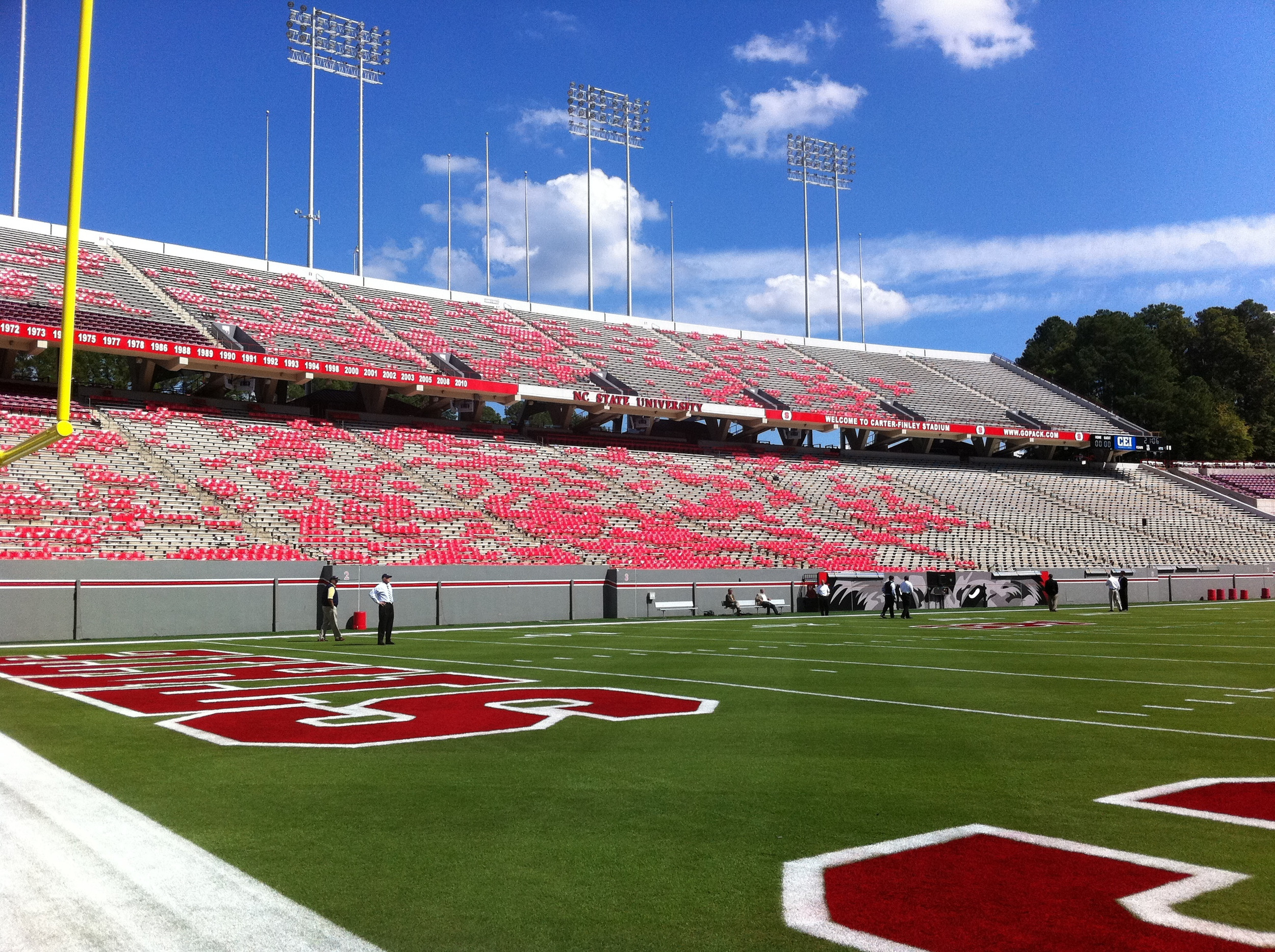 Walk through at Carter-Finley Stadium