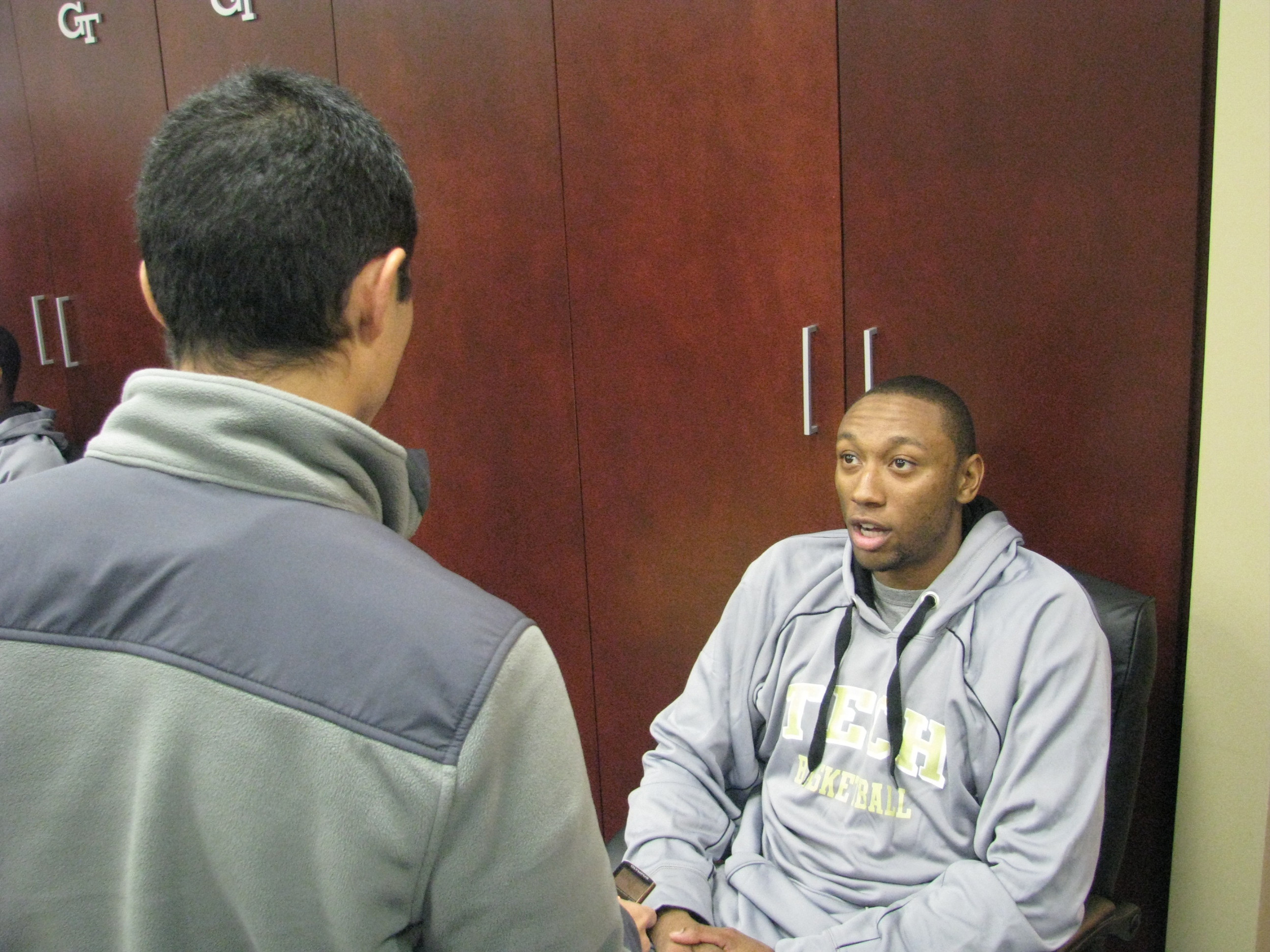 Kammeon Holsey at Georgia Tech media day - October 10, 2012