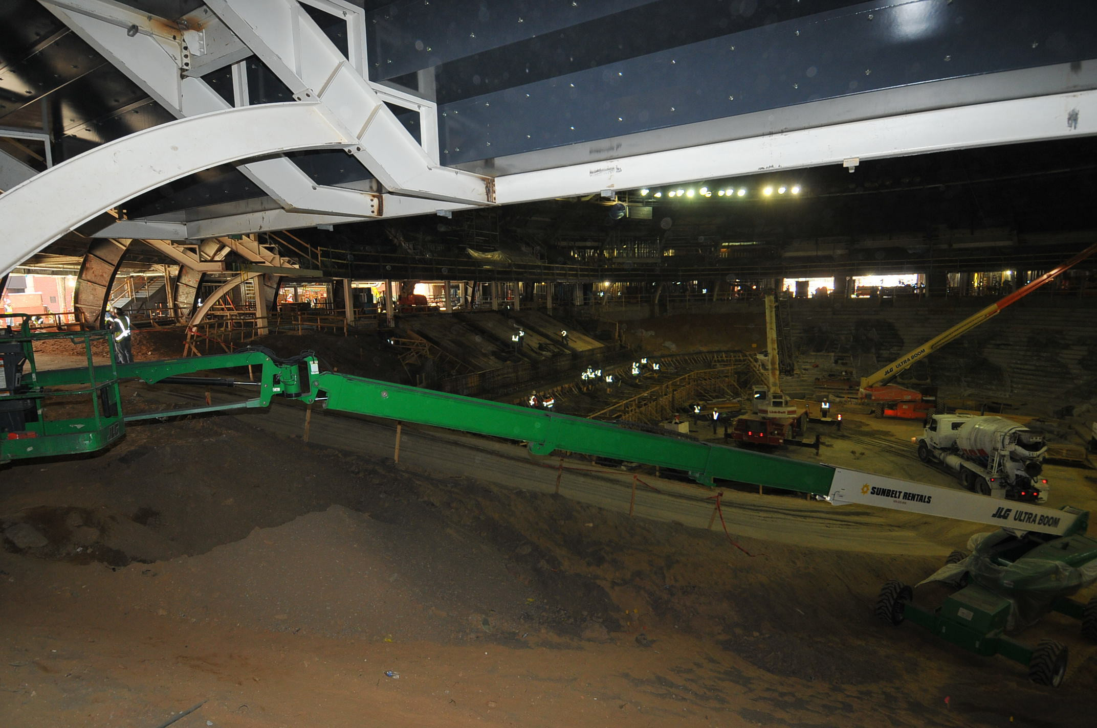 McCamish Pavilion Construction - February 7, 2012
