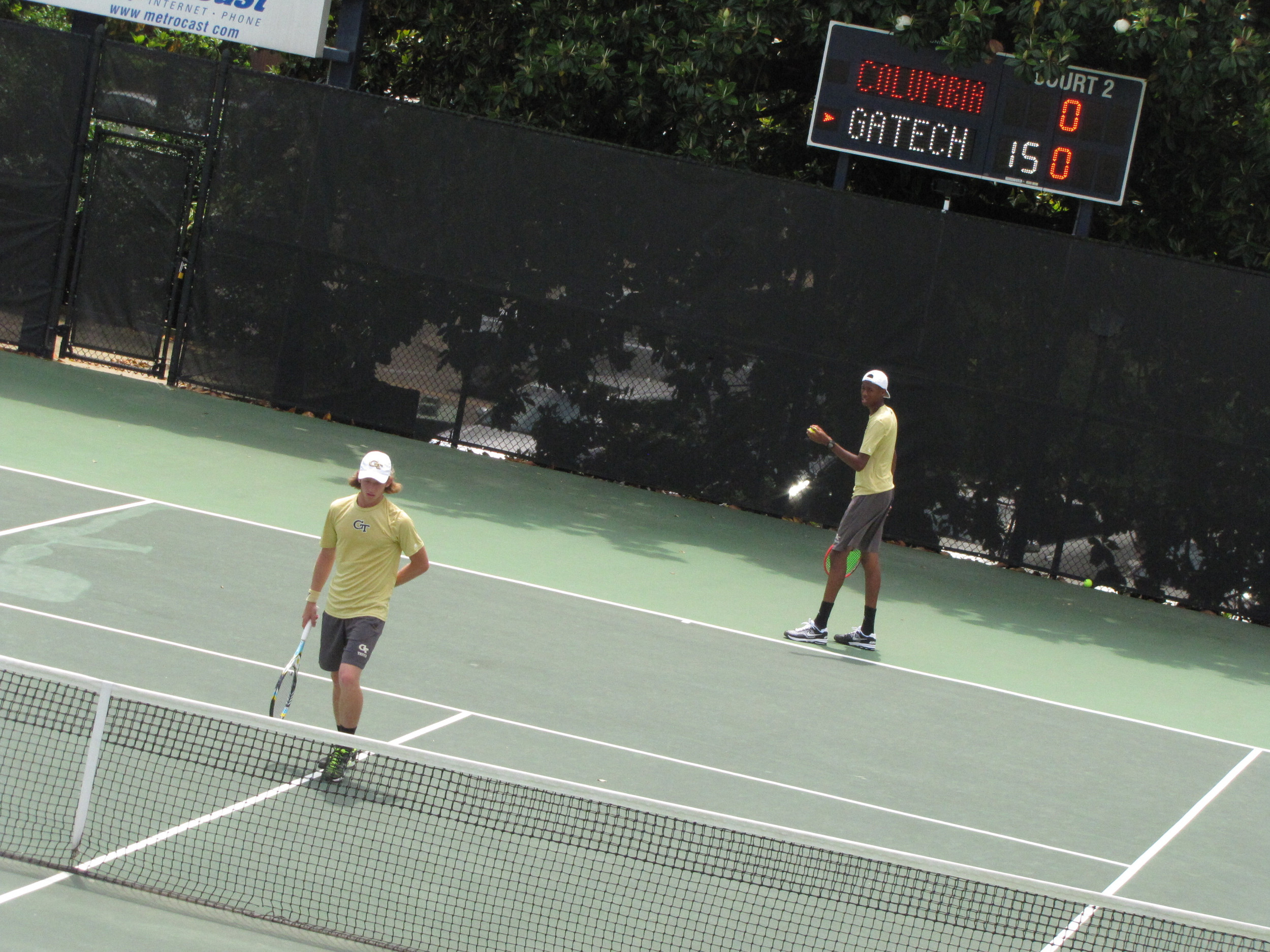 Christopher Eubanks, Michael Kay - MTEN vs. Columbia, May 8, 2015, NCAA Regional, Oxford, Miss.