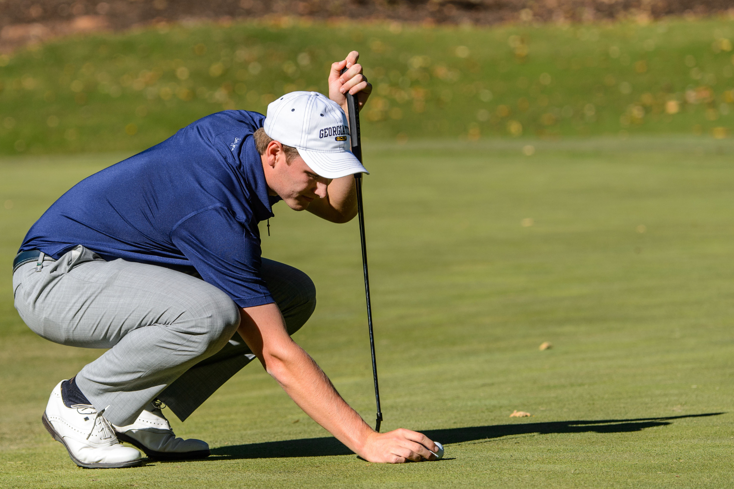 Vincent Whaley during the final round of the United States Collegiate Championship at the Golf Club of Georgia, October 18, 2015