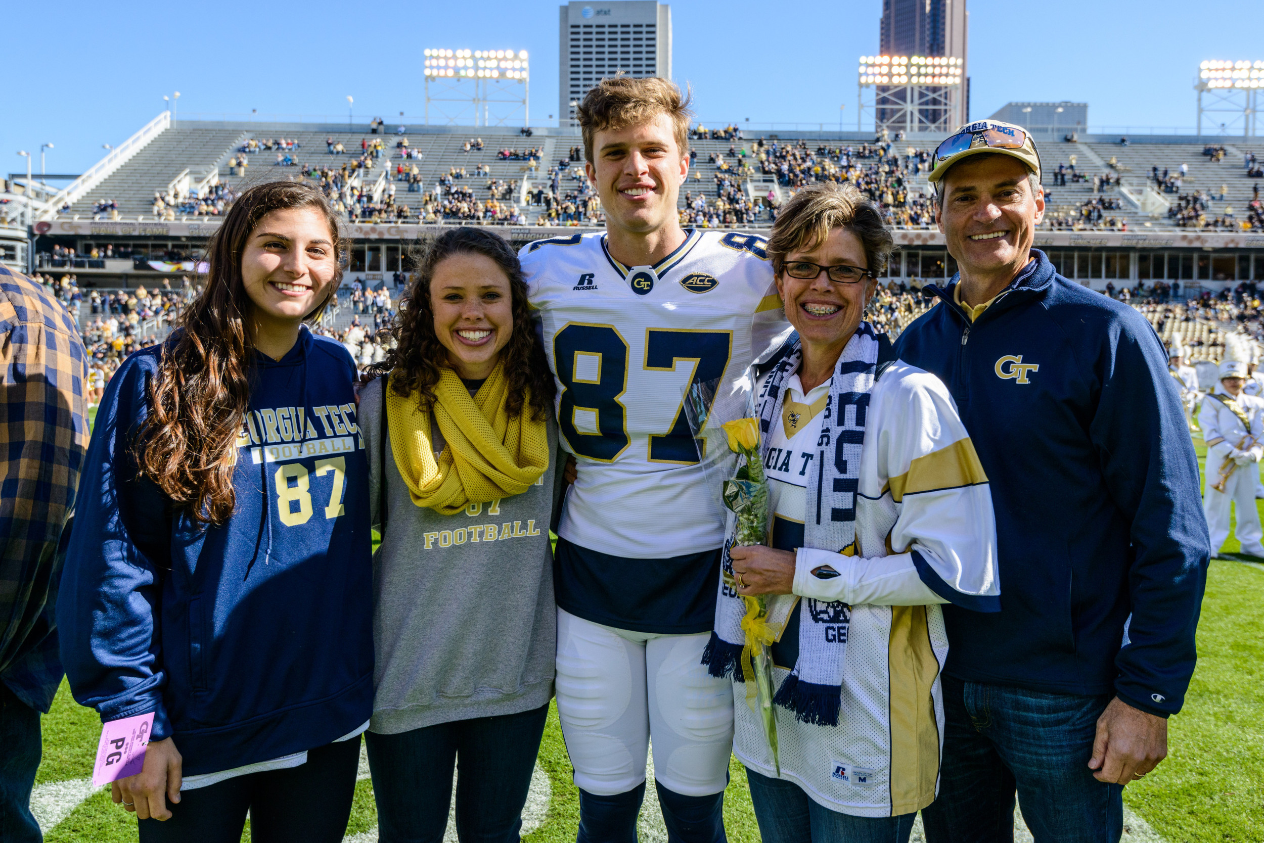Harrison Butker (87) and family