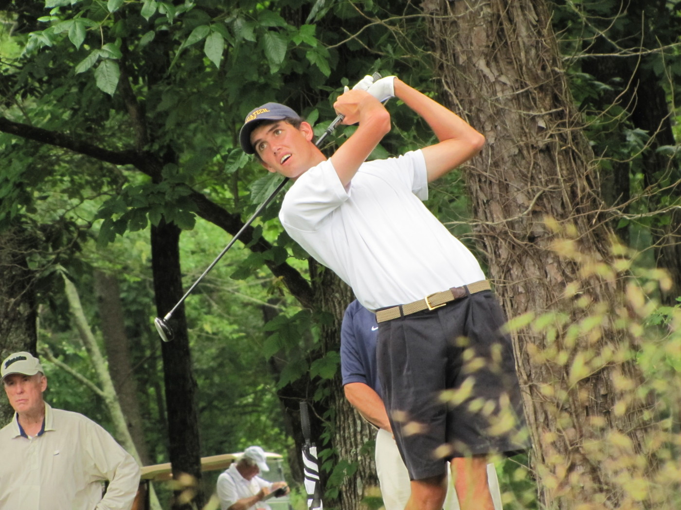 Chesson Hadley rips his tee shots at No. 12 during Round 1 of the 2010 NCAA Golf Championship, June 1, 2010.