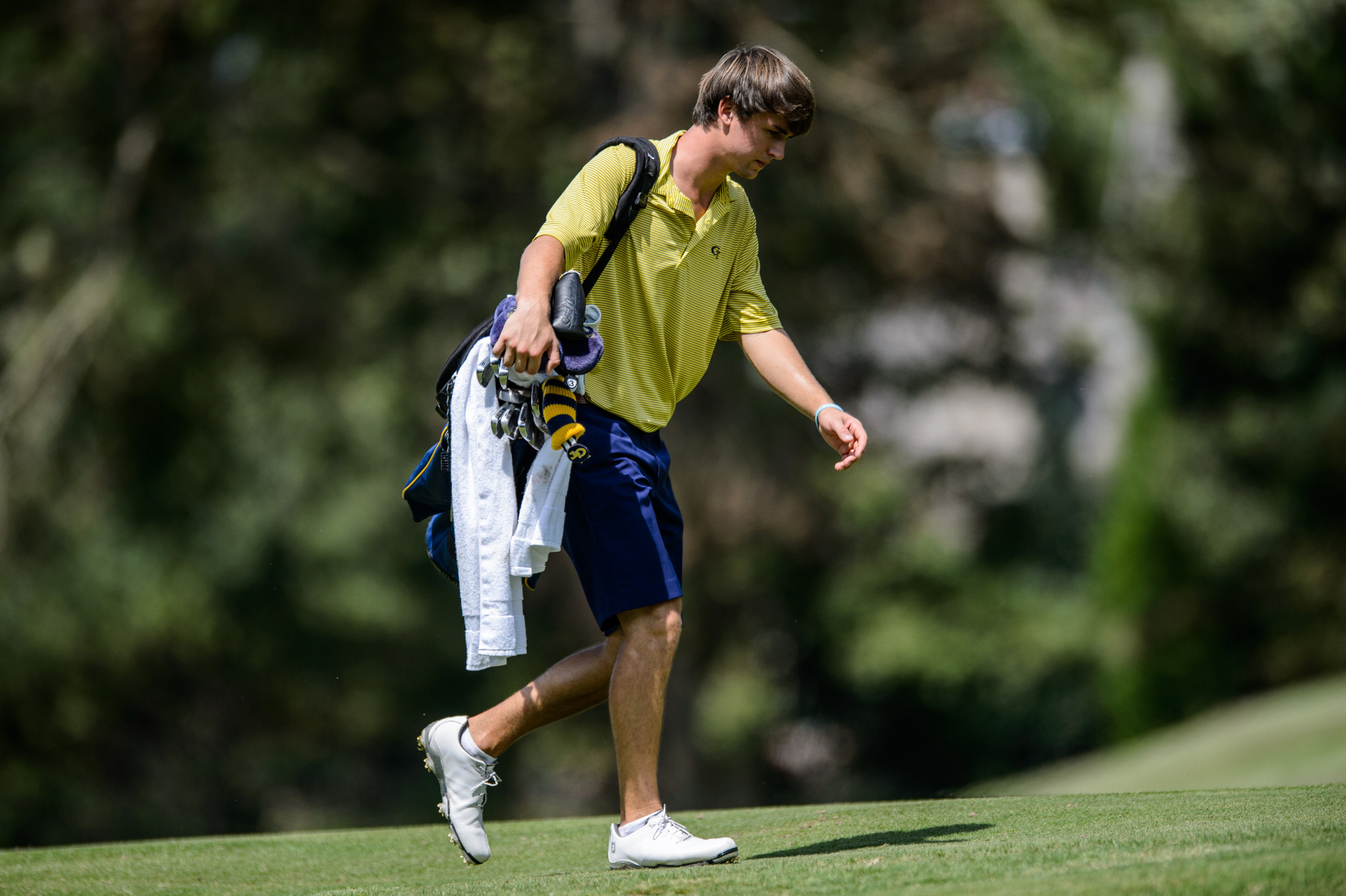 Ollie Schniederjans during the final round of the Carpet Capital Collegiate, September 7, 2014