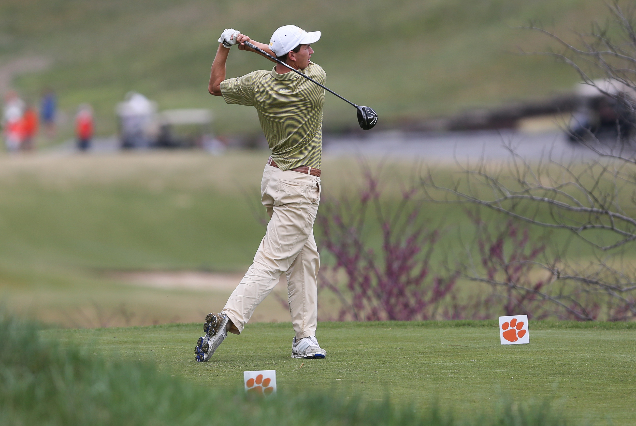 Michael Hines during the opening round of the Clemson Invitational, April 1, 2016