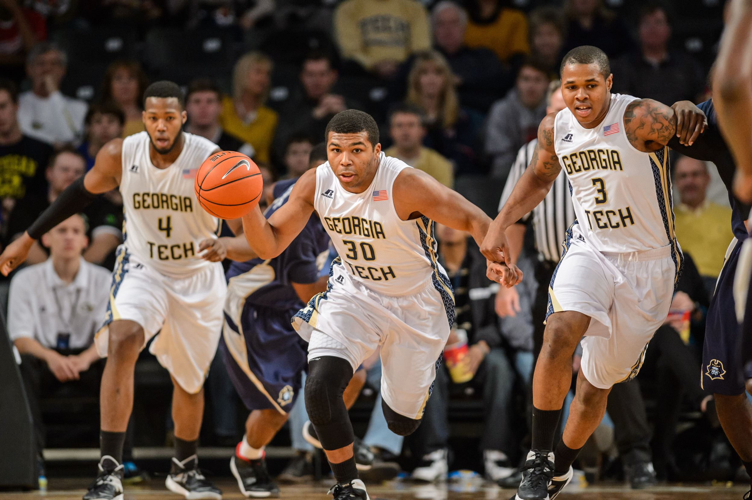 Robert Carter Jr. (4), Marcus Georges-Hunt (3), Corey Heyward (30)