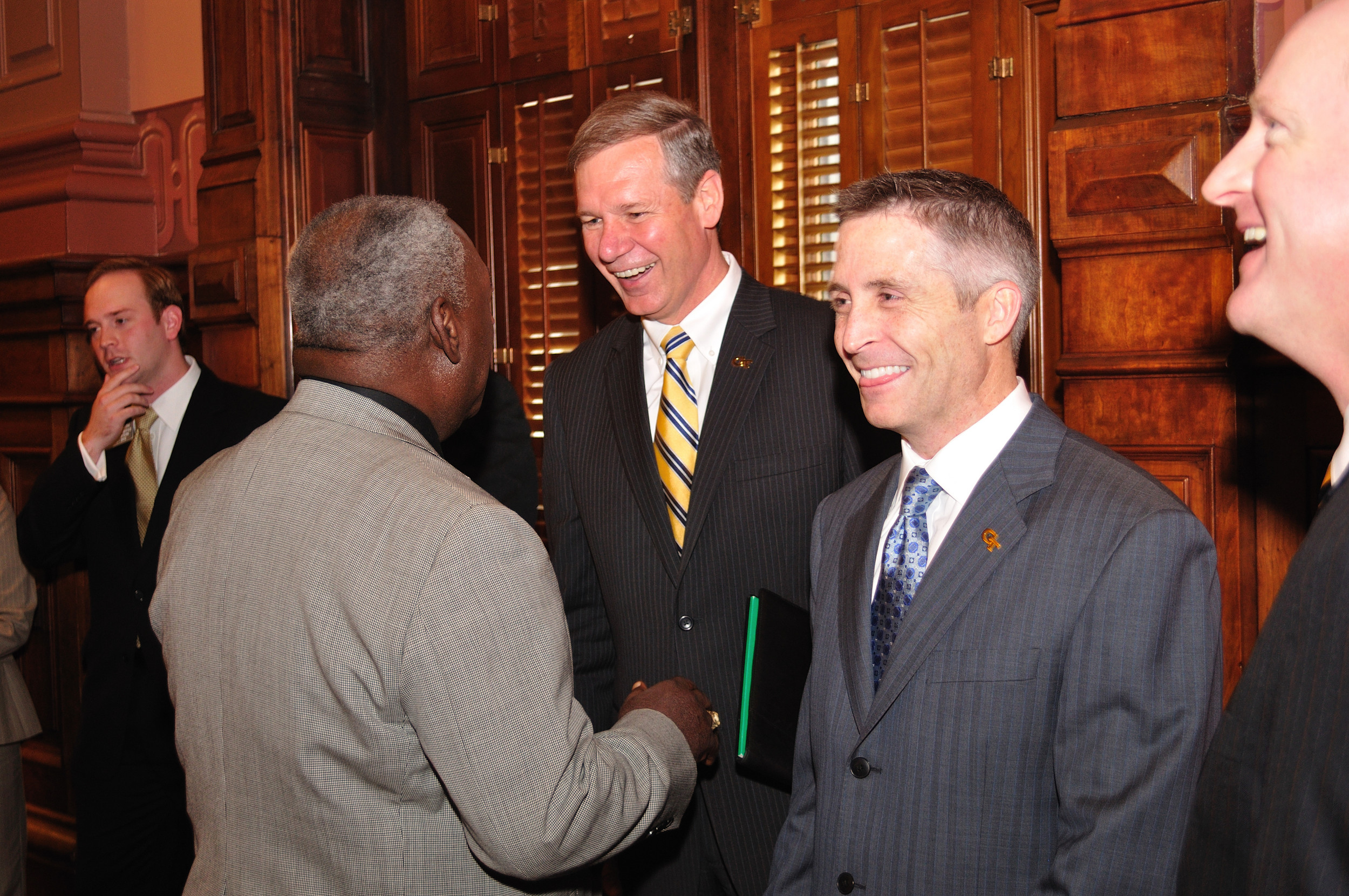 Head Men's Basketball Coach Brian Gregory visited the Capitol today - (C)2010 GT Government and Community Relations, all rights reserved