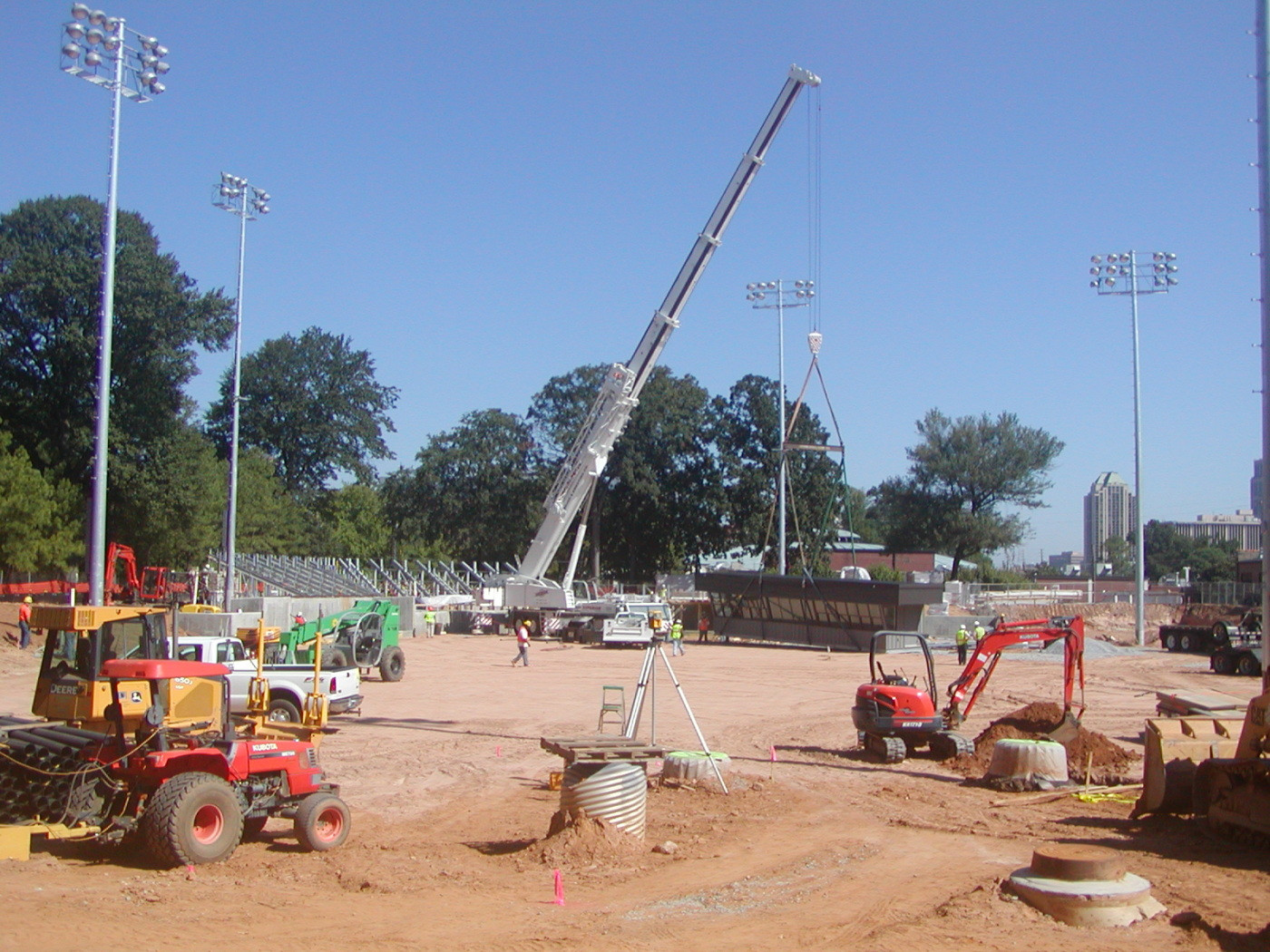 Sept. 5, 2008 - Press Box is moved into place
