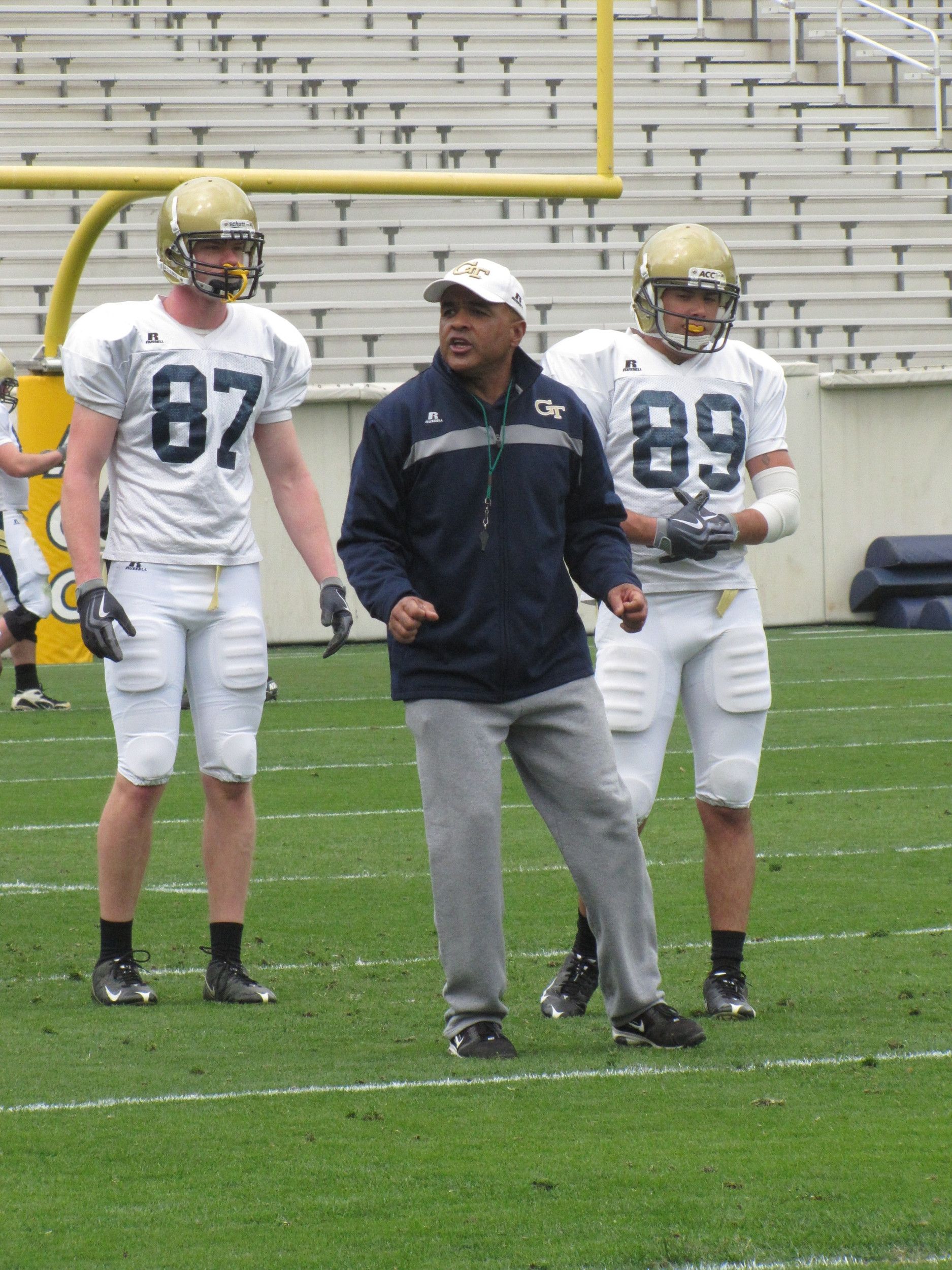 Coach Al Preston - Football Practice - April 1, 2011